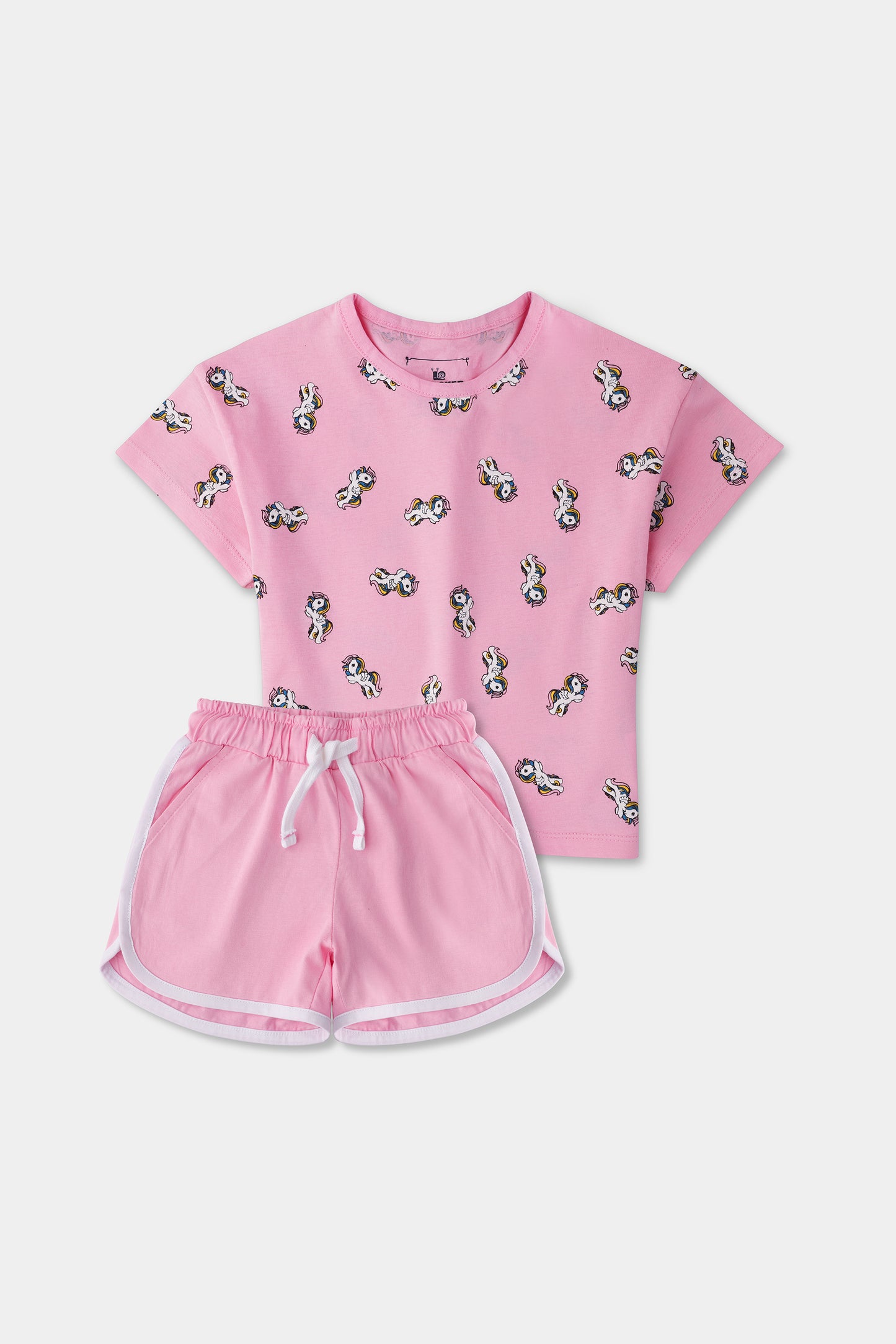 Girls Pink Unicorn Co-ord Set