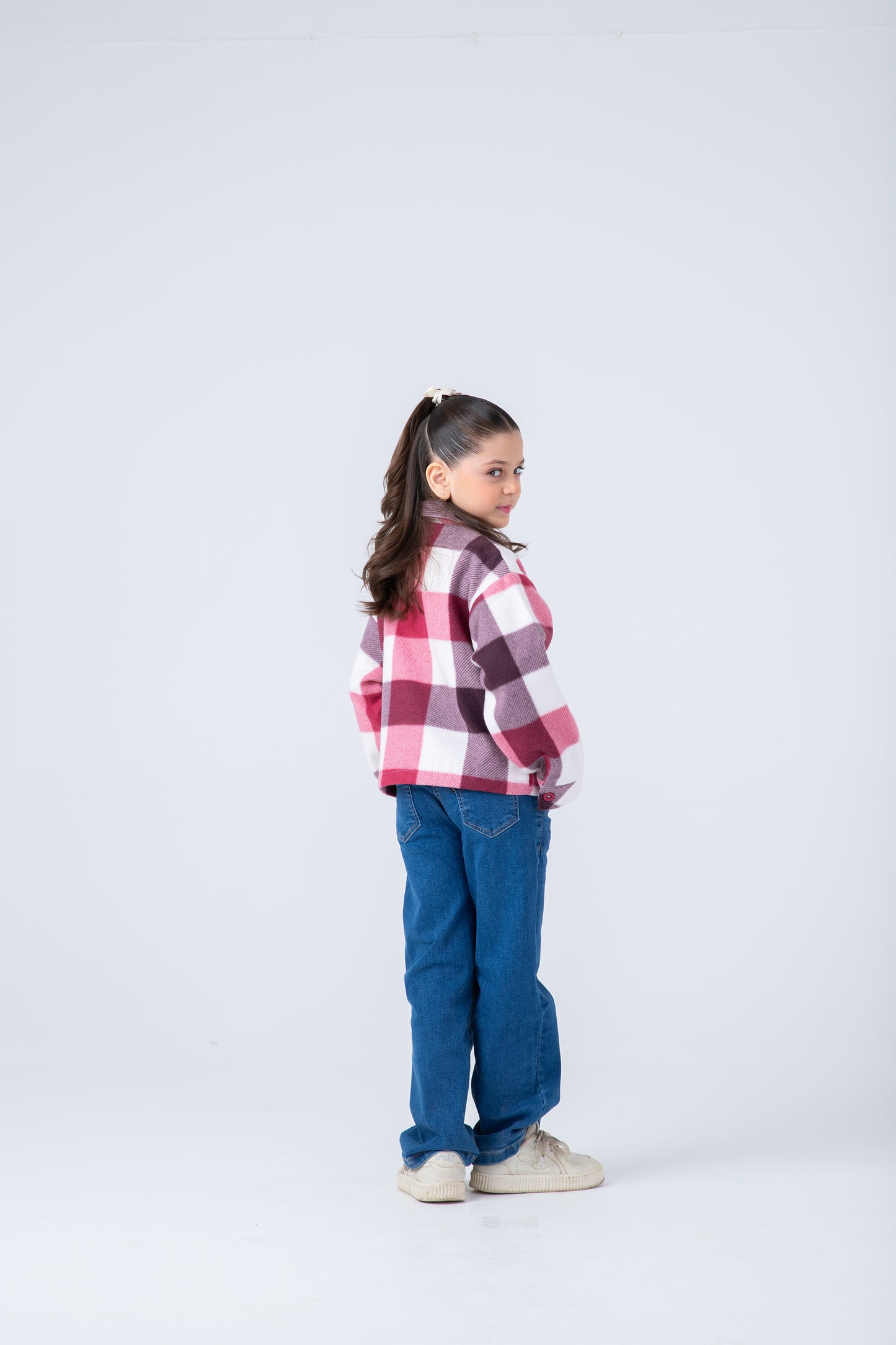 Girls Rosy Grid Jacket