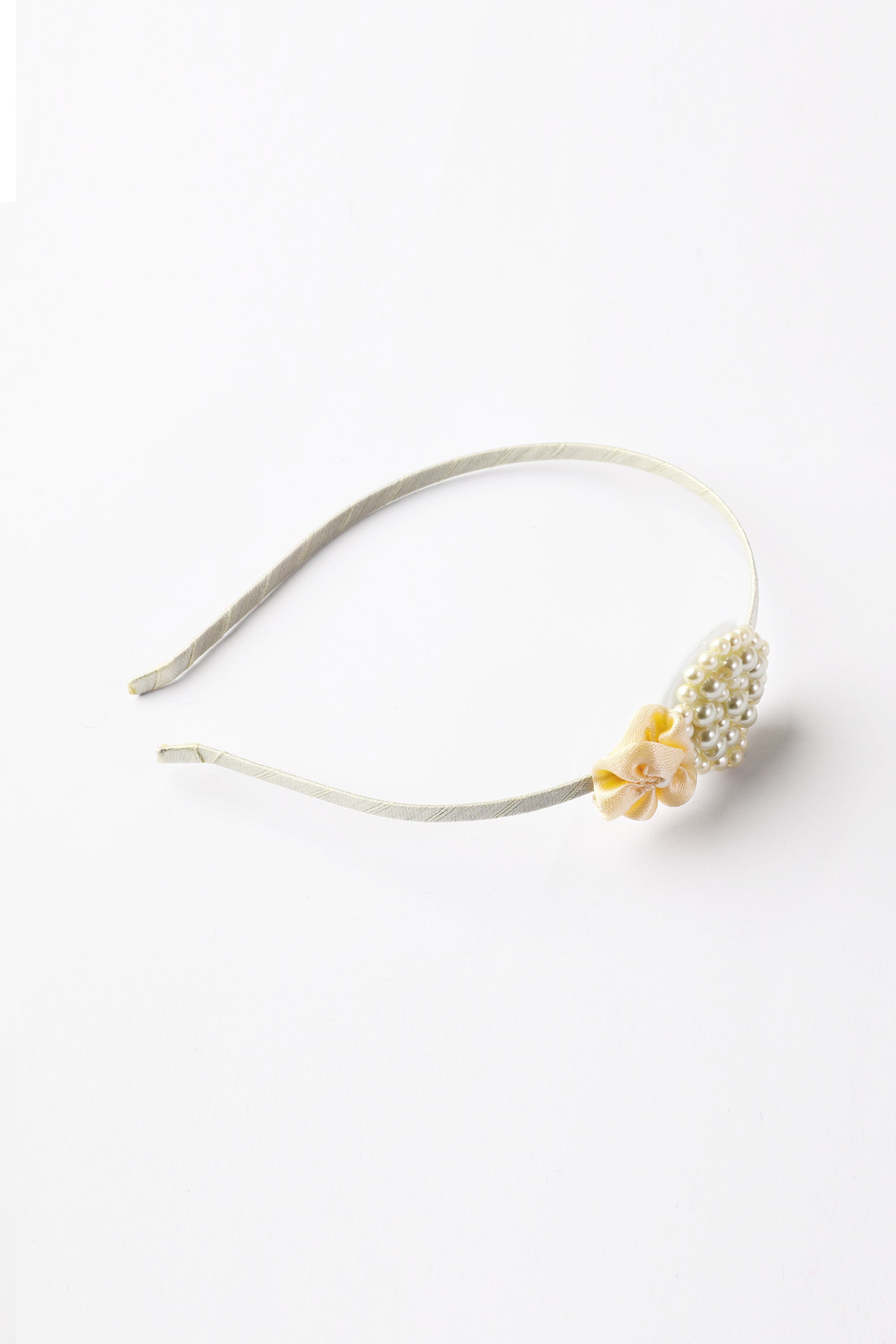 Off white Embellished Headband Rollover Kids Company Off white Embellished Headband Rollover Kids Company