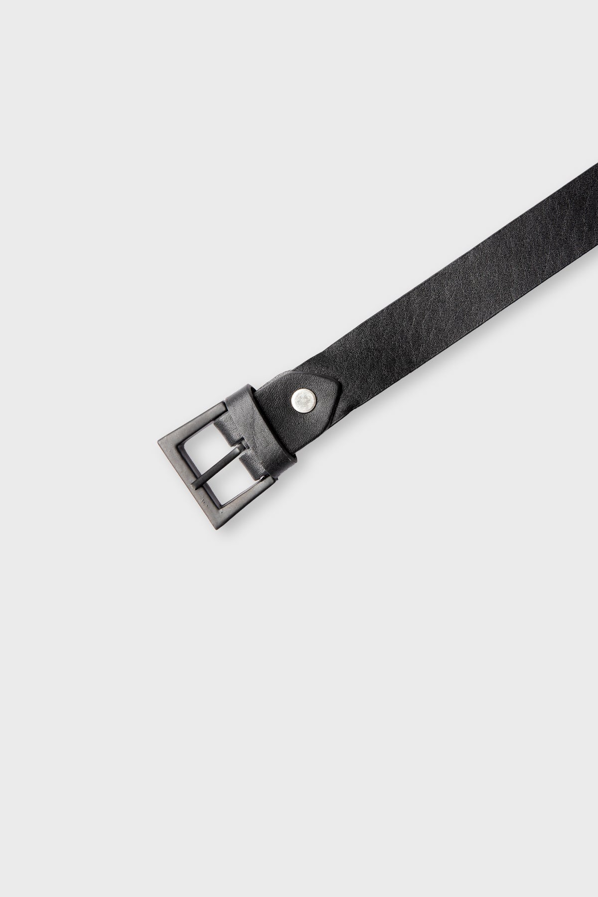 Boys Classic Black Leather Belt