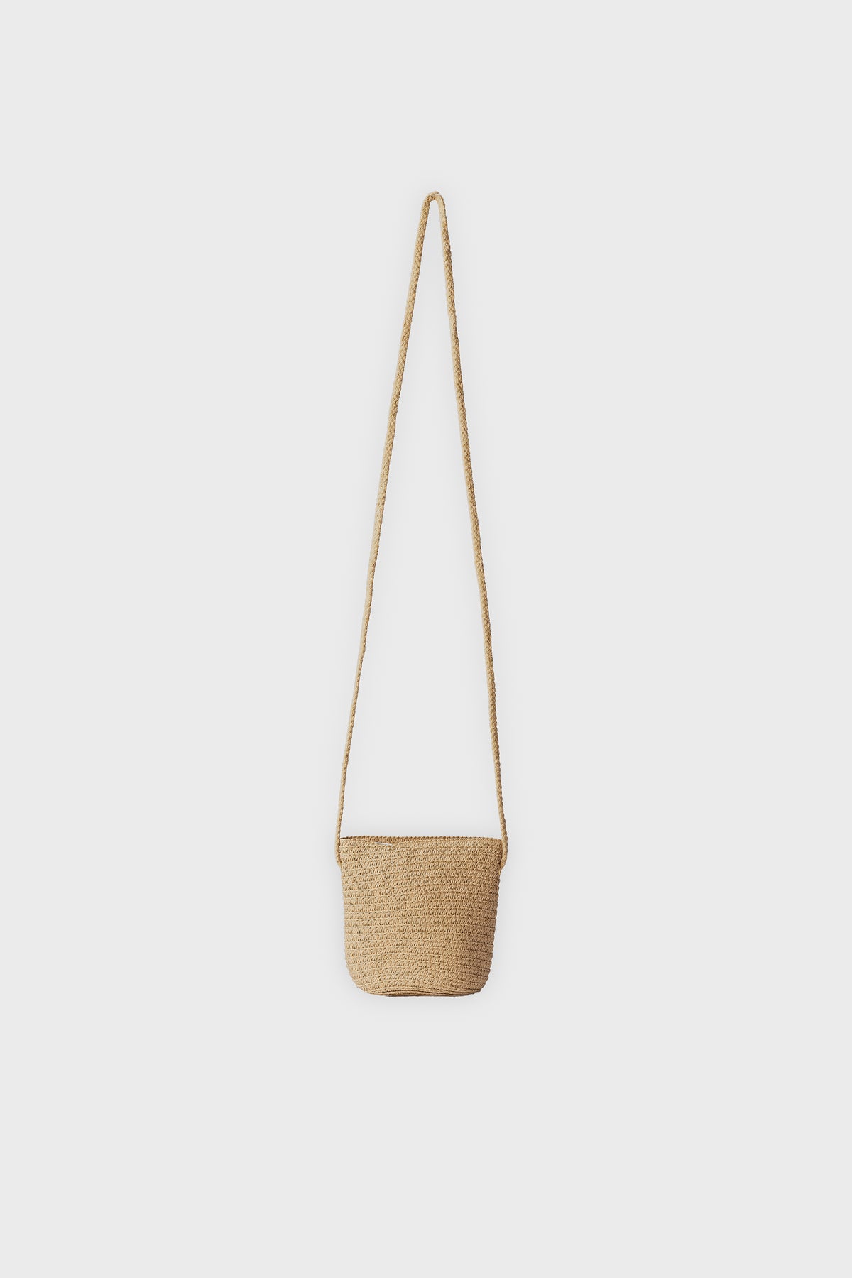Beige Bloom Woven Bag