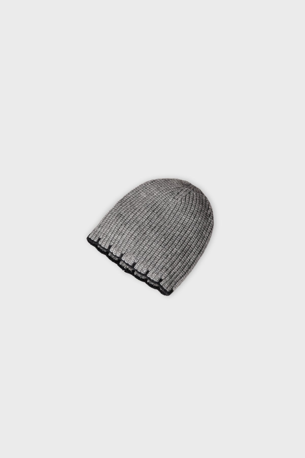 Grey Edge Ribbed Unisex Cap