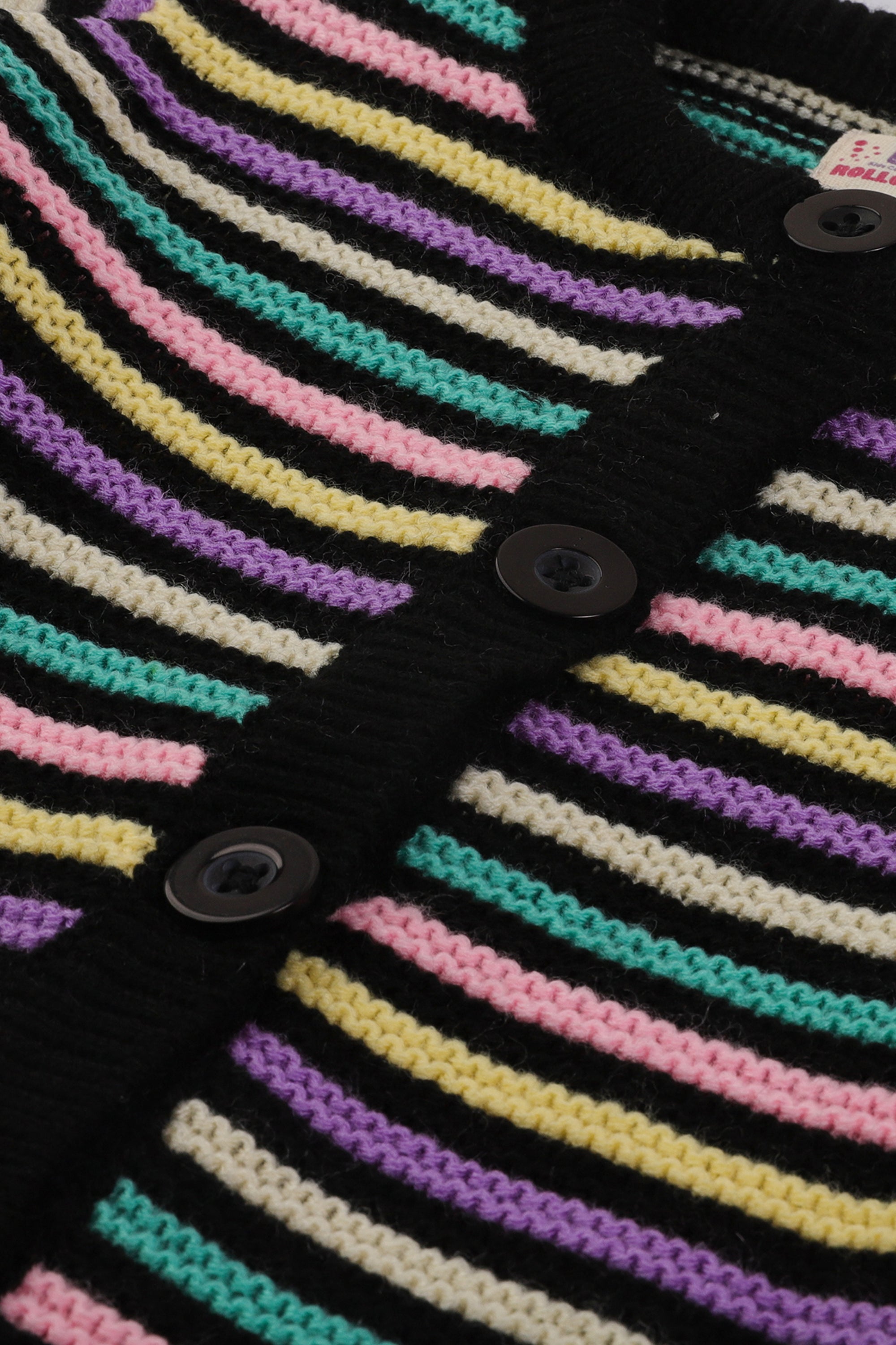 Girls Multicoloured Knit Sweater