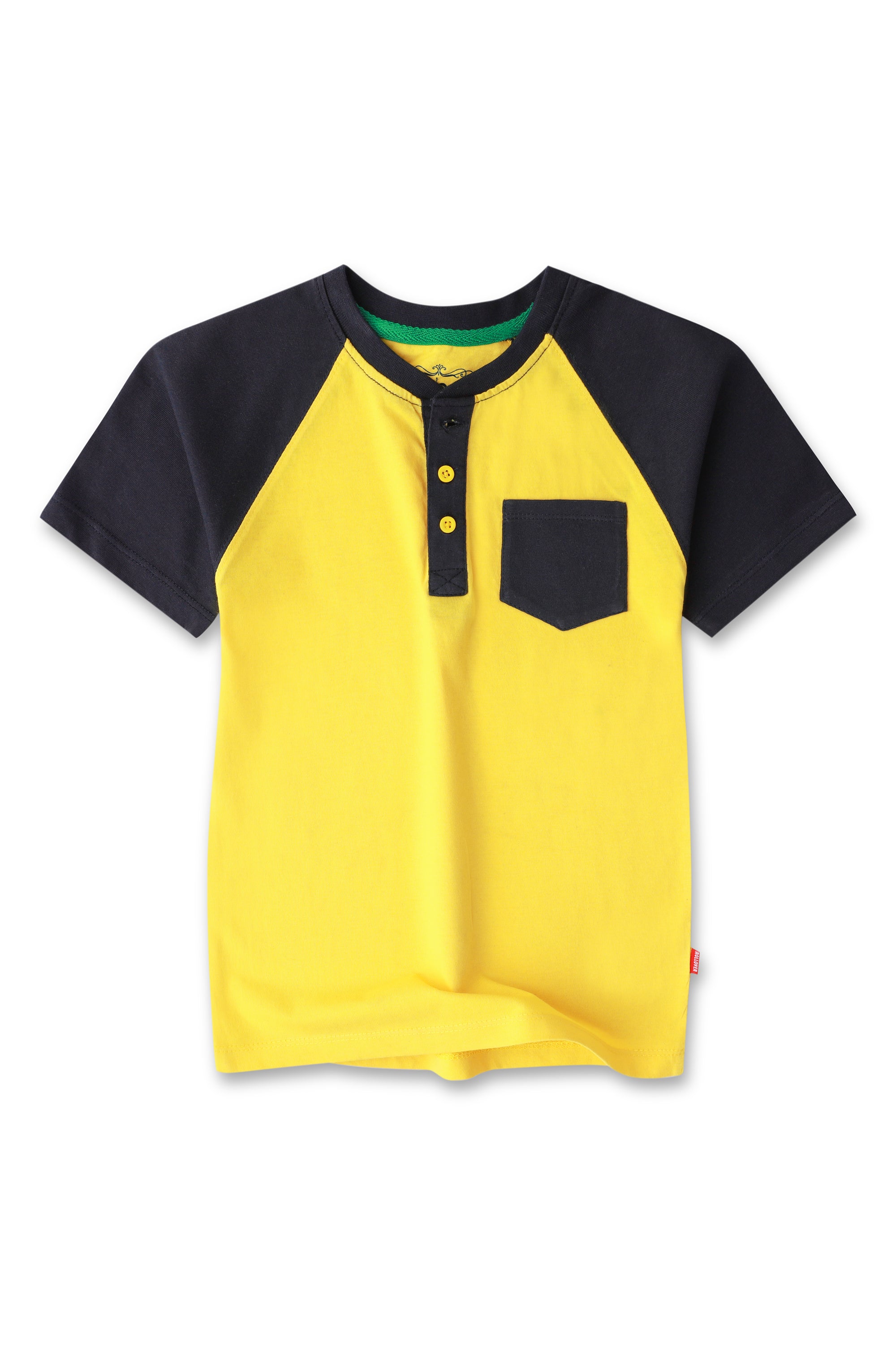 Boys Yellow Raglan T-shirt