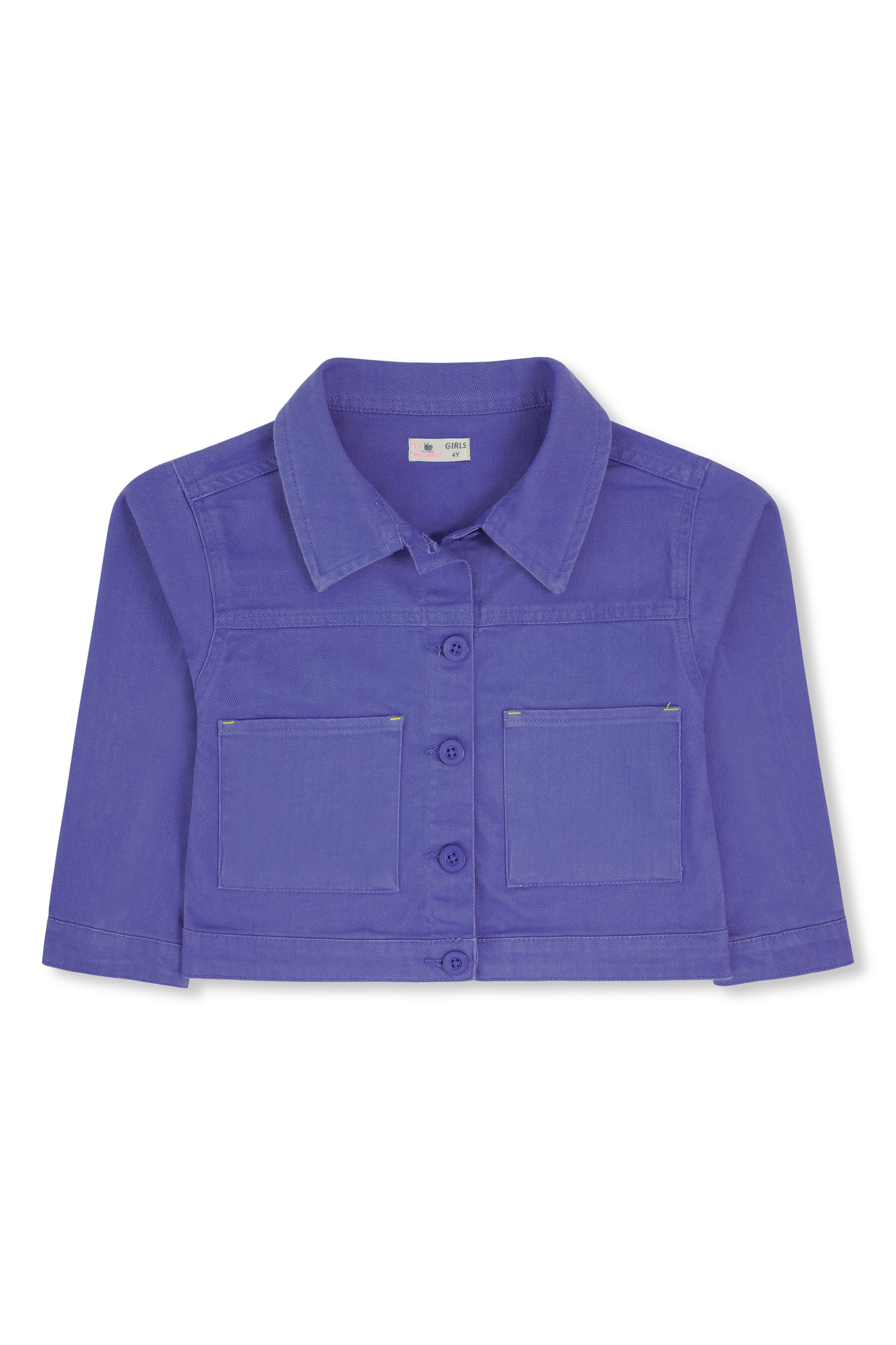 Girls Purple Twill Jacket