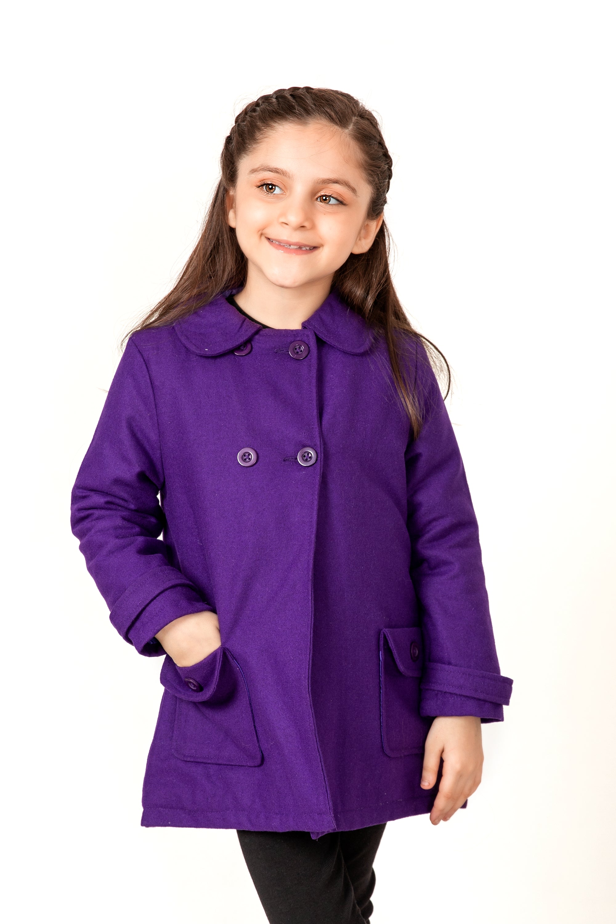 Girls Purple Coat