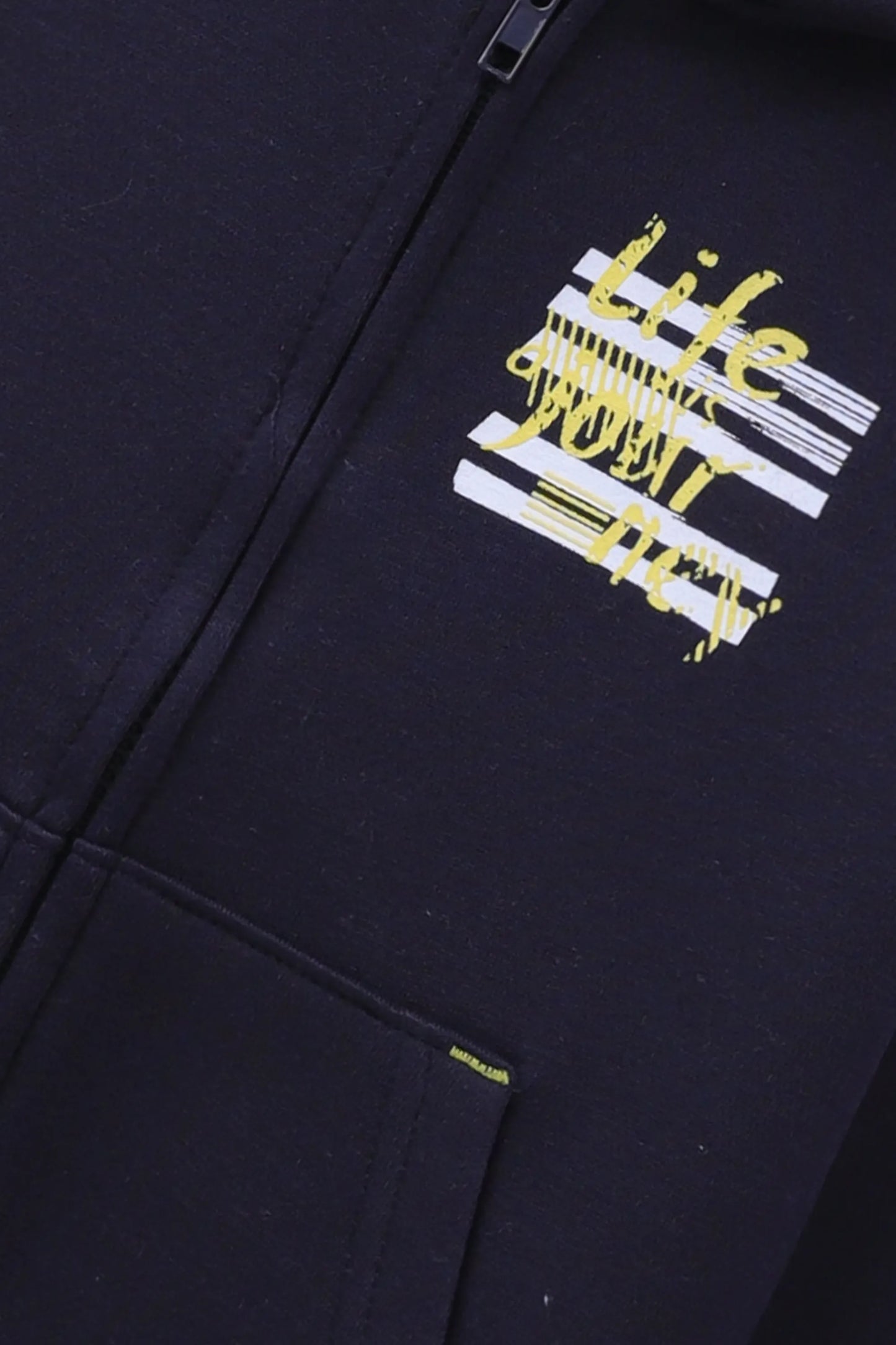 Boys Navy Blue Fleece Hoodie