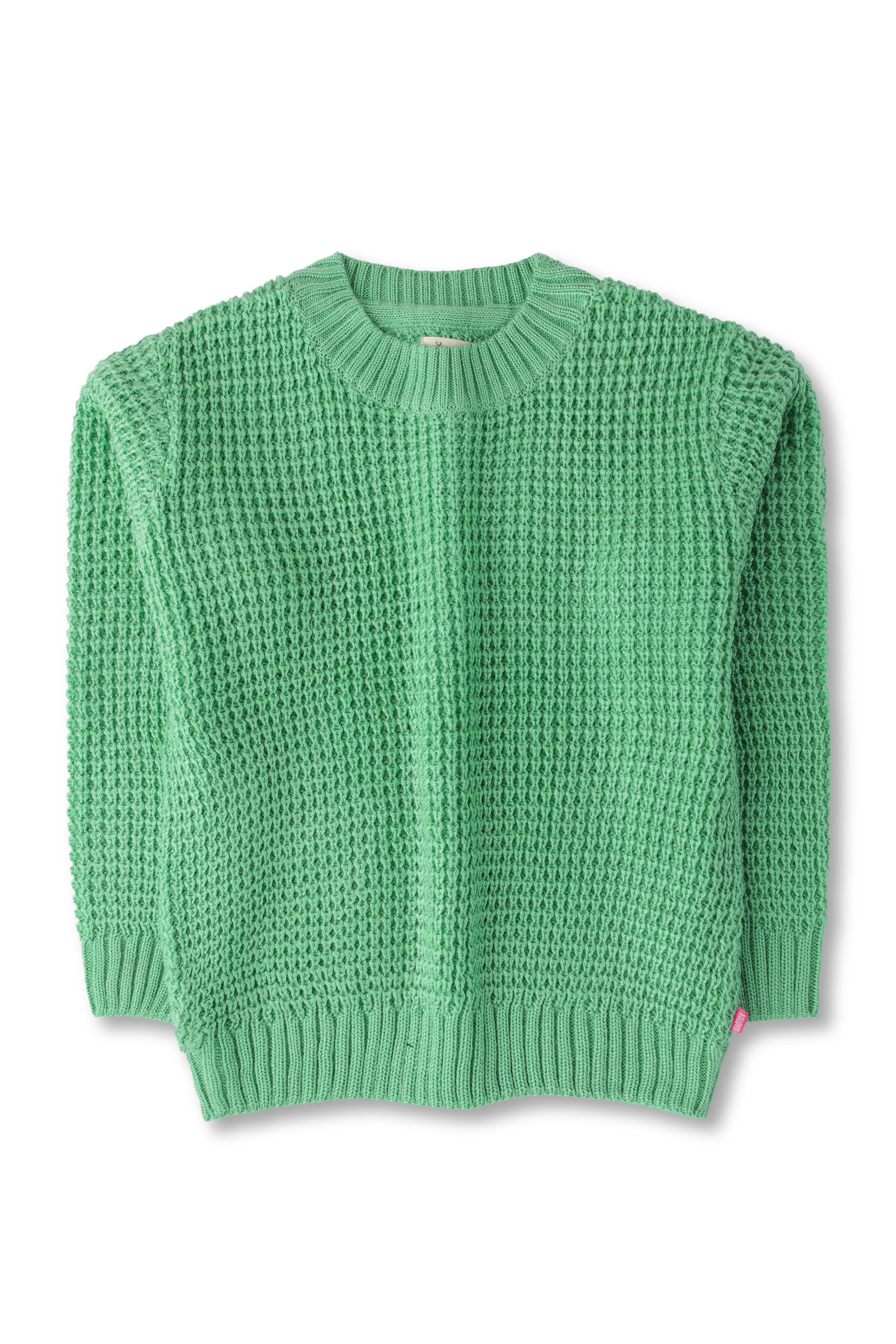 Girls Green Knit Sweater