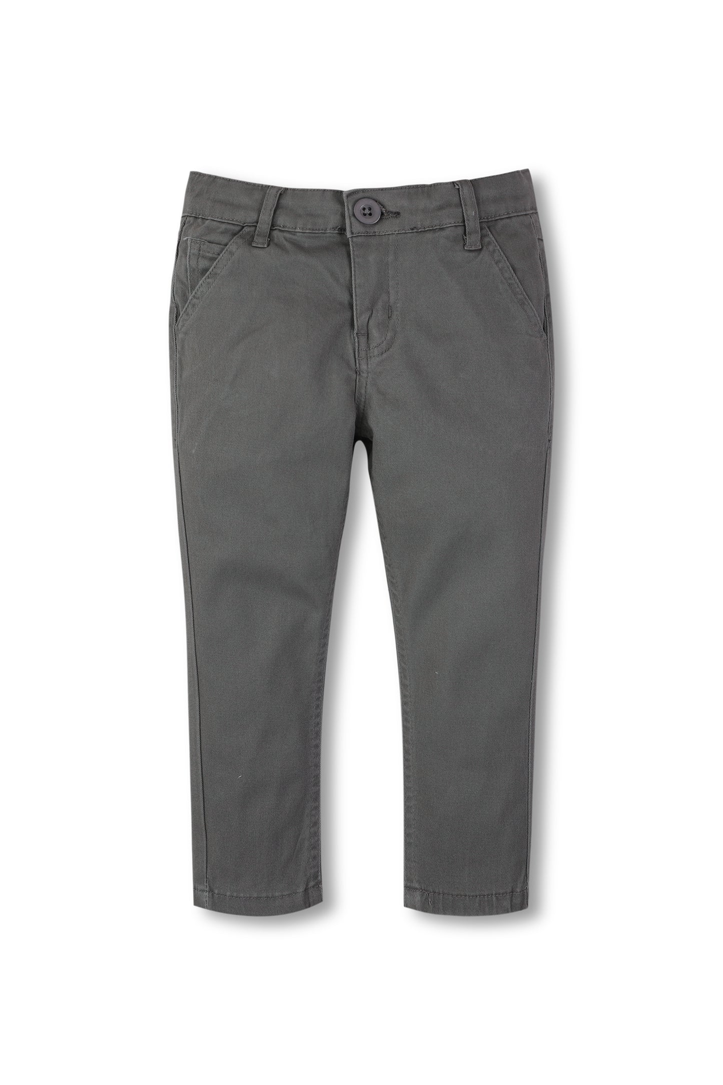 Boys Grey Twill Chino Pants