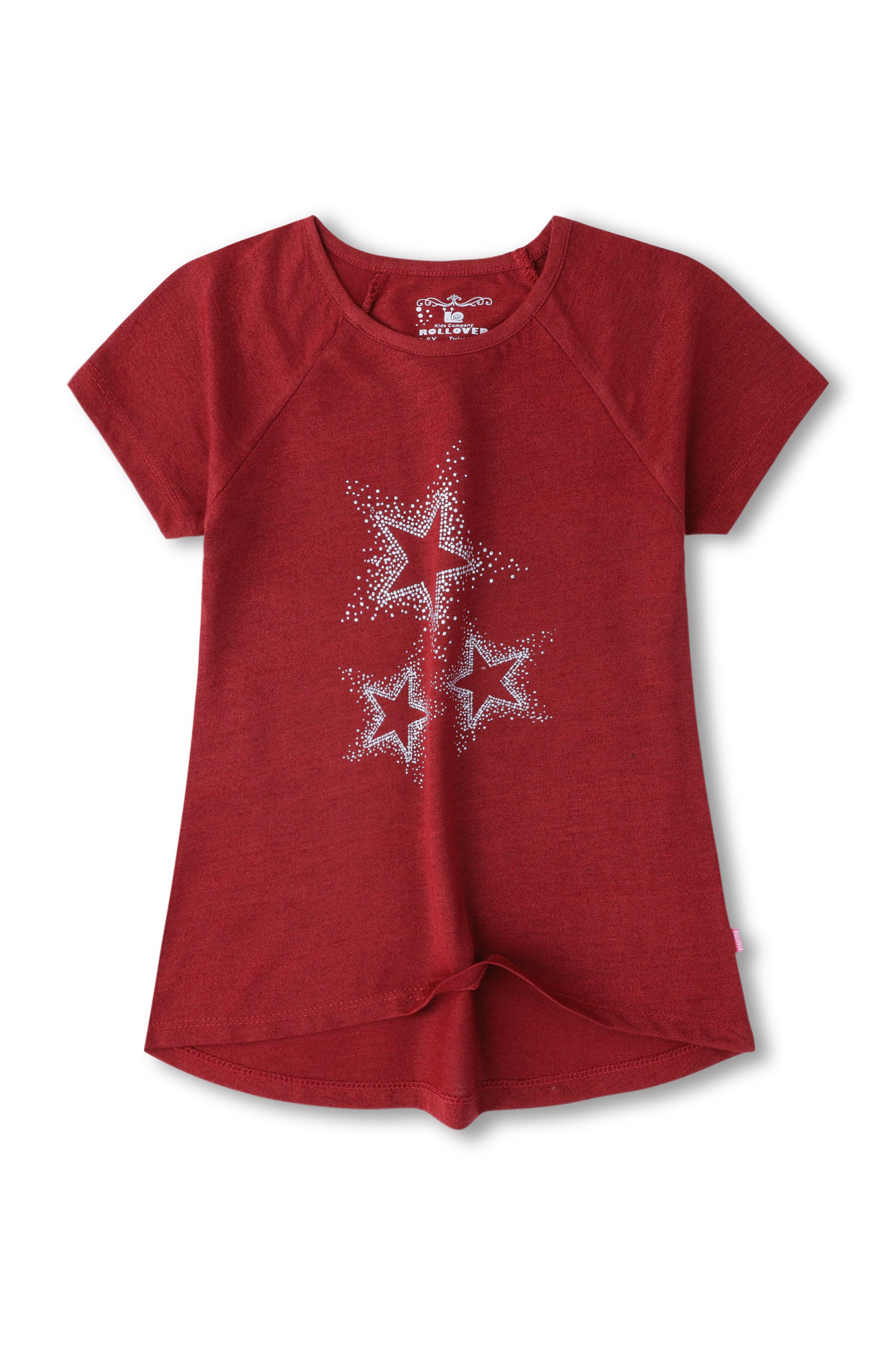 Starry Maroon Raglan Tee Rollover Kids Company Starry Maroon Raglan Tee Rollover Kids Company