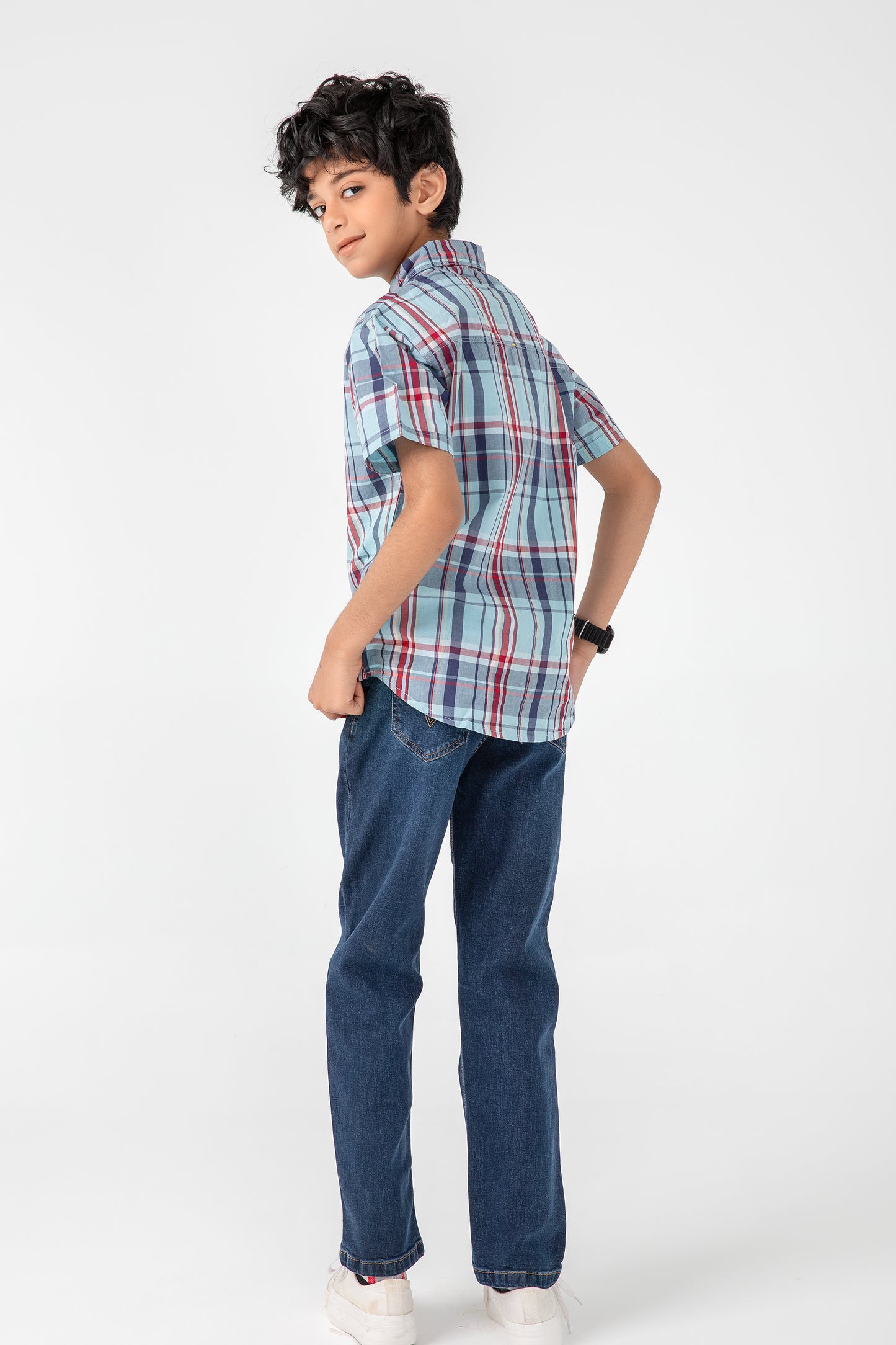 Sky Blue Check Shirt