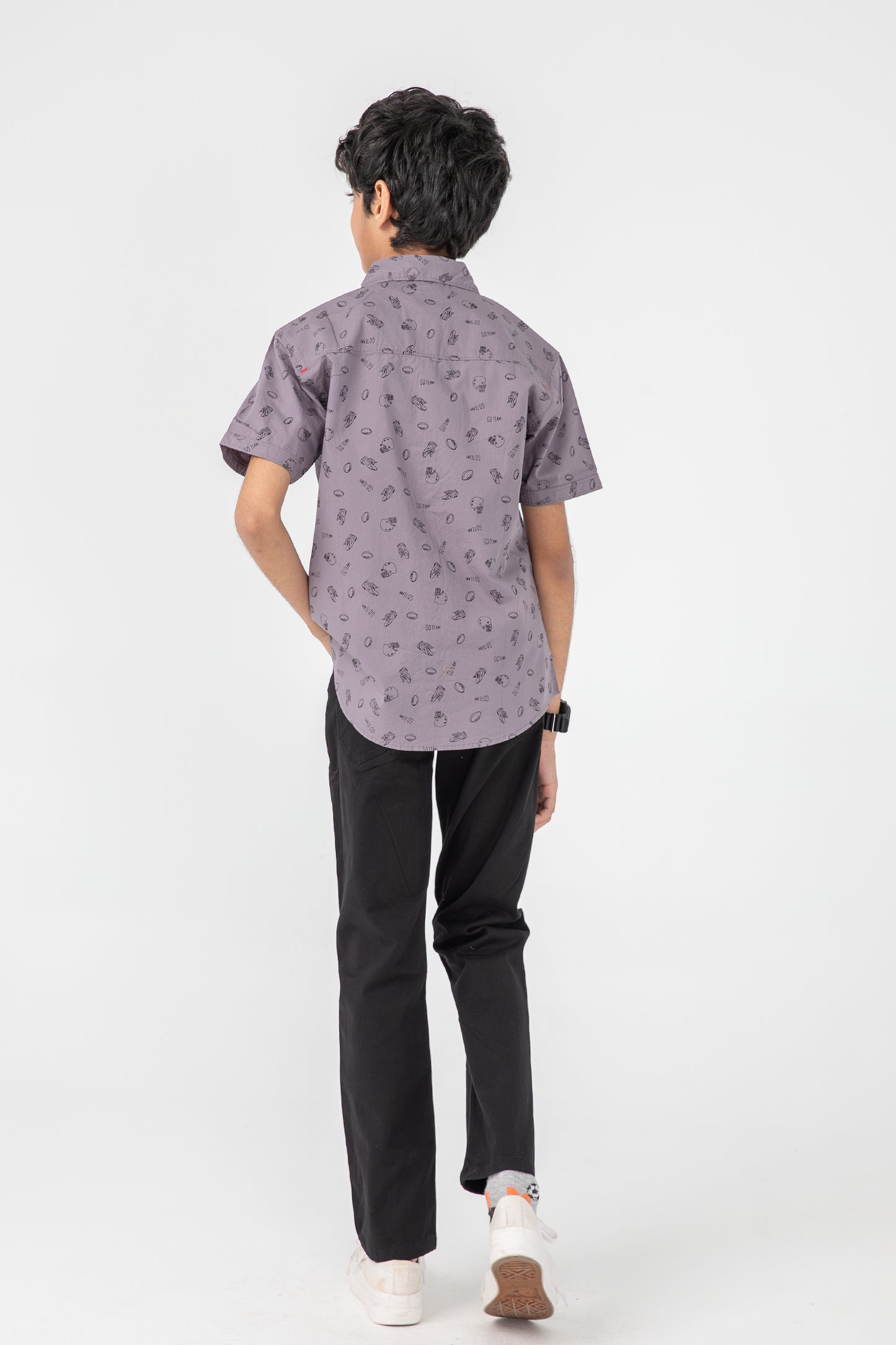 Grey 'Go Team' Shirt