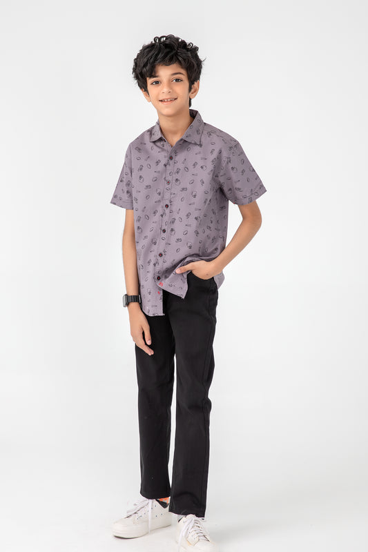 Grey 'Go Team' Shirt