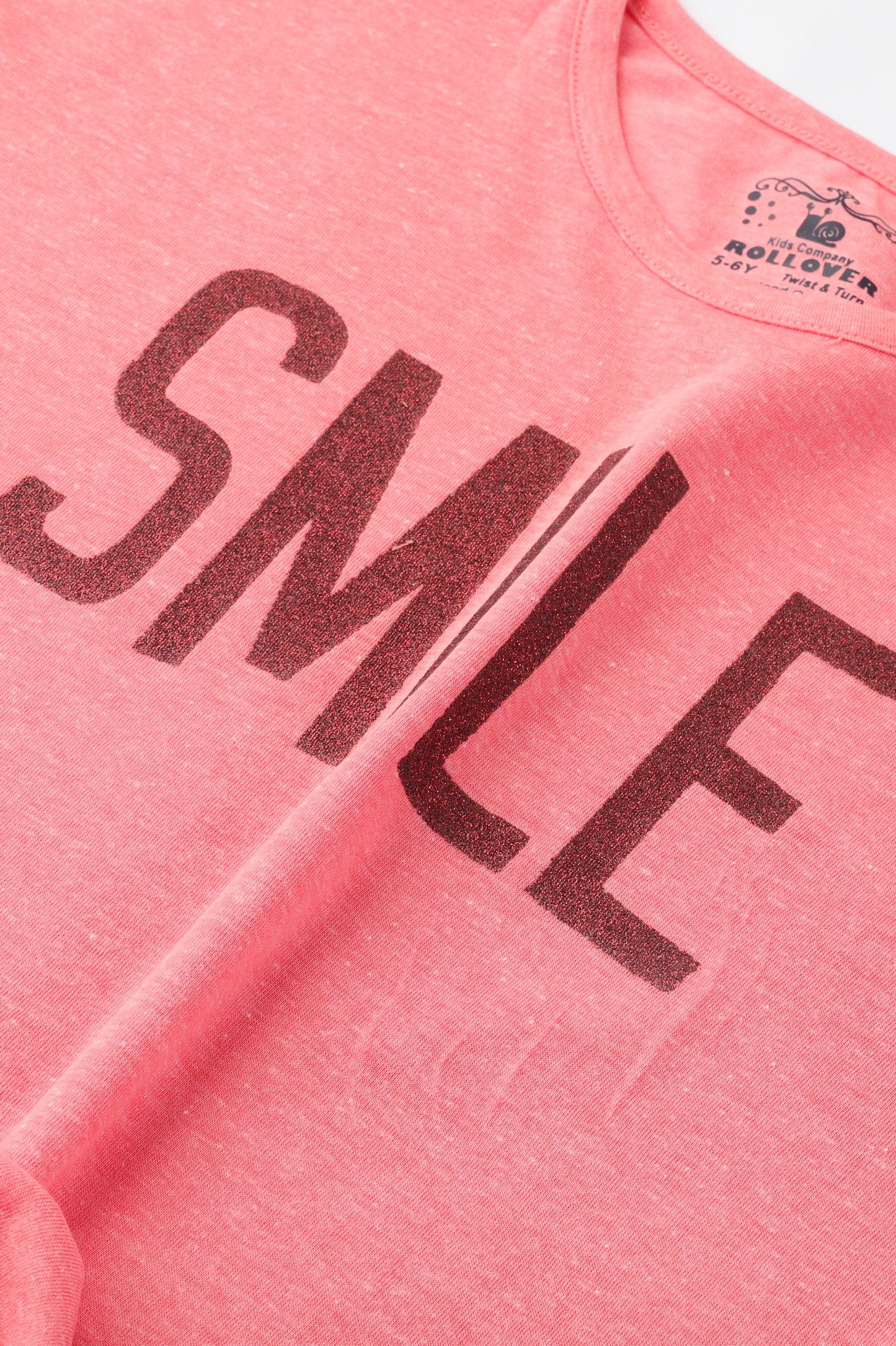Glittery Smile Girls T-shirt