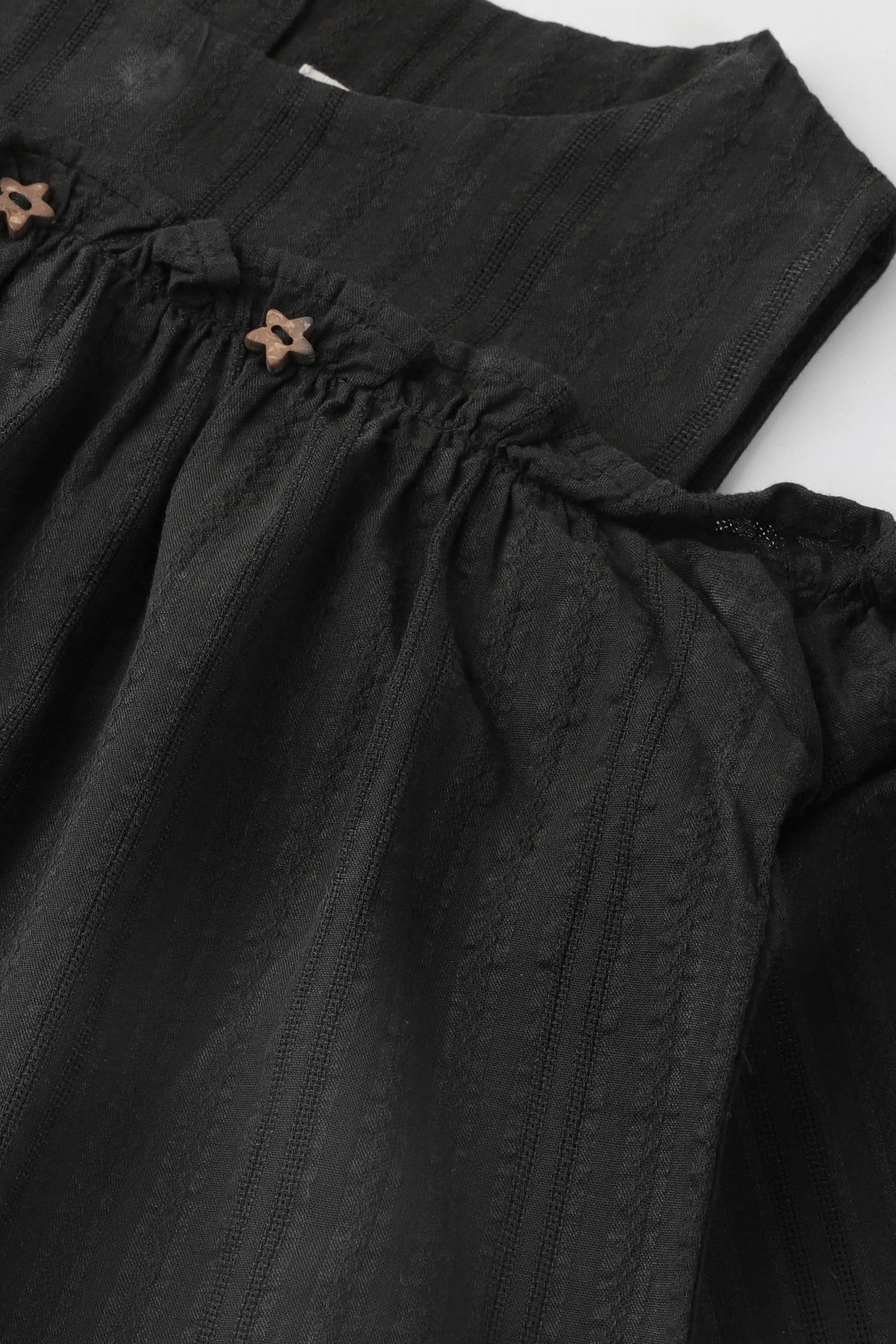 Black Off-Shoulder Girls Top