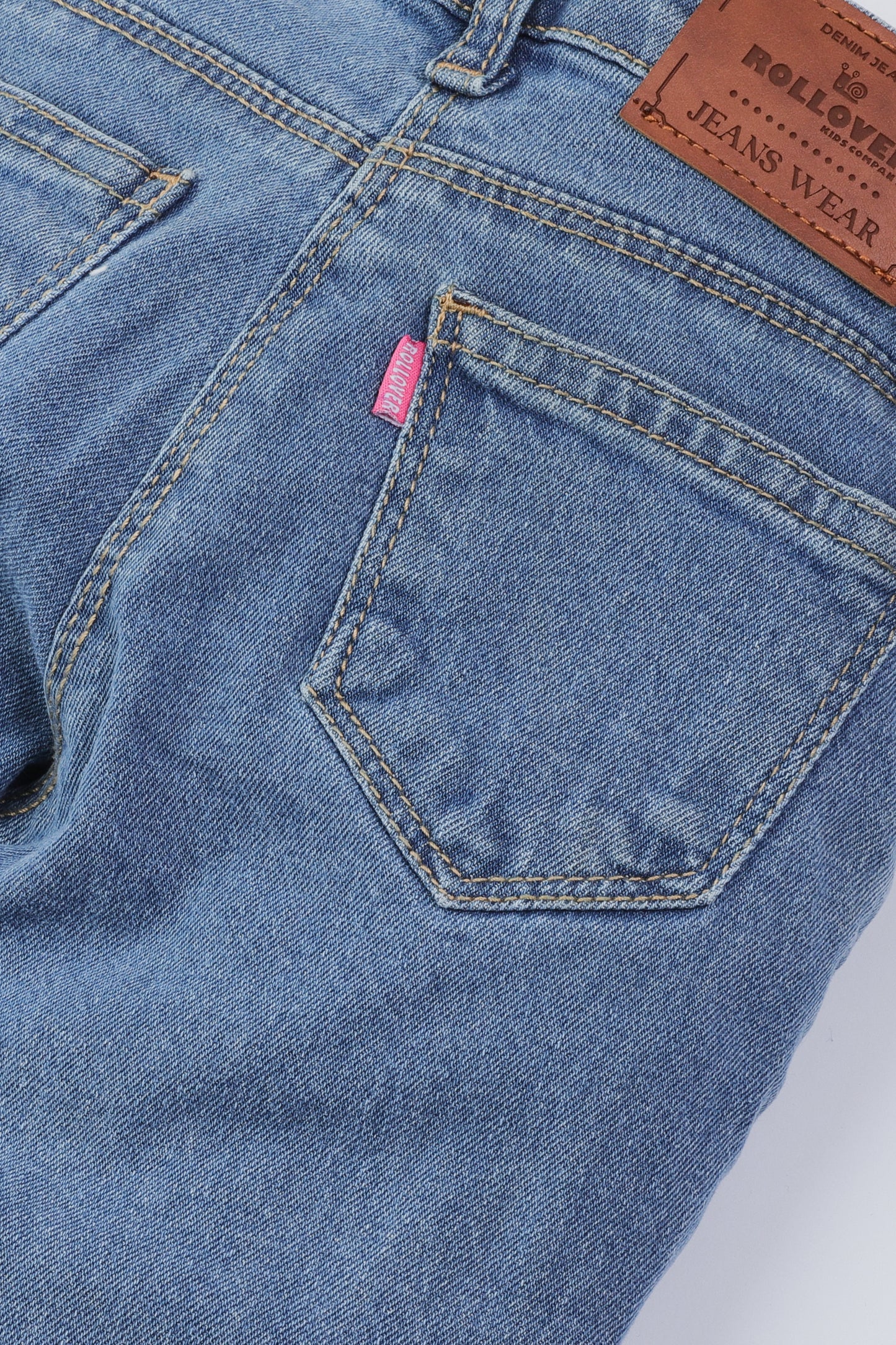 Girls Denim Slitted Jeans