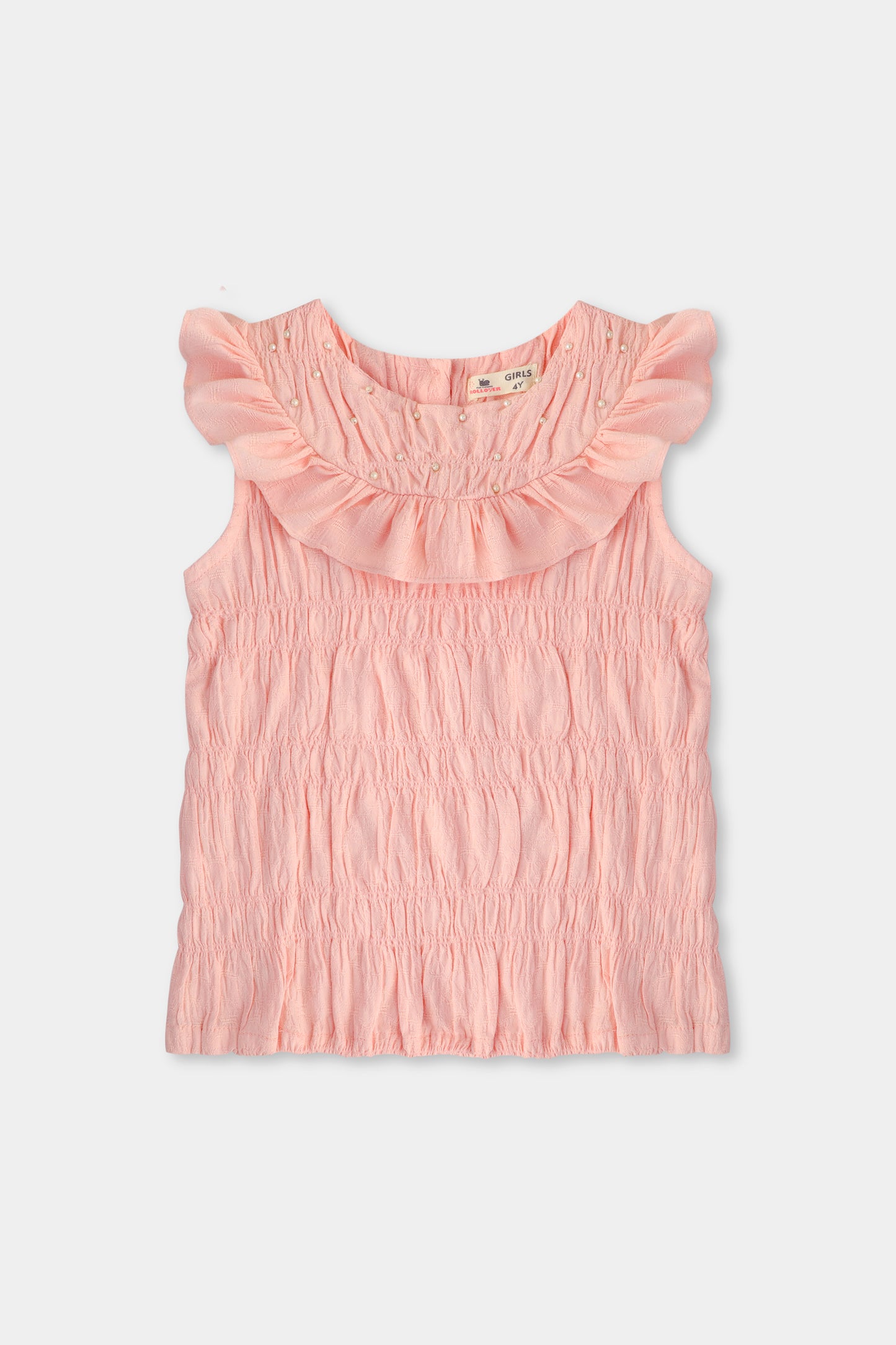 Pastel Pink Frill Top