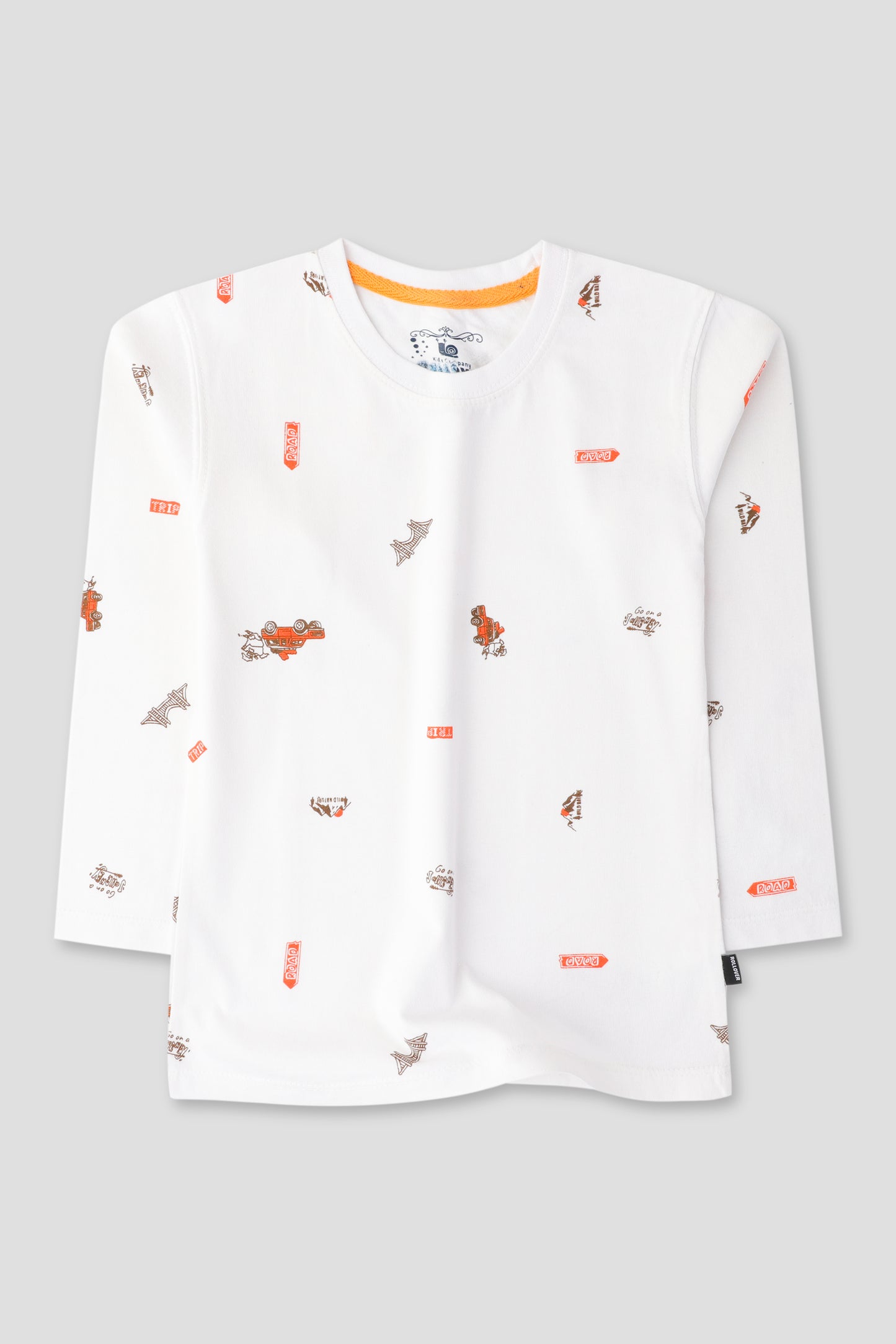 White Vehicle Graphic T-Shirt