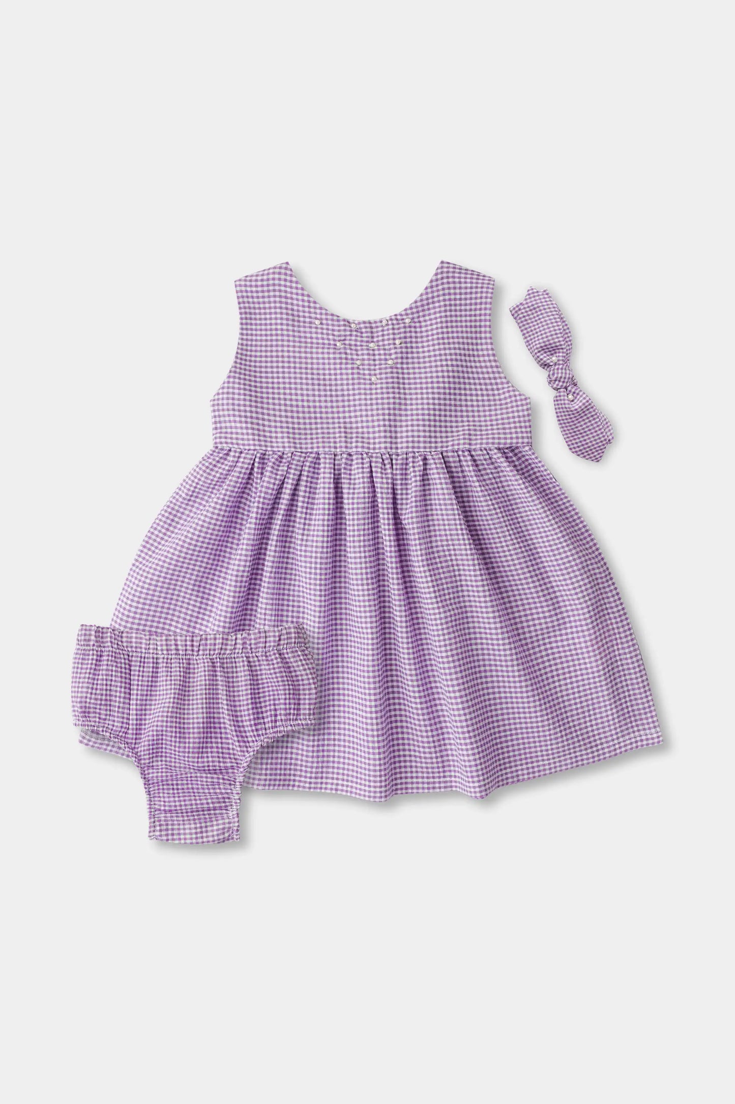 Girls' Purple Dress Set