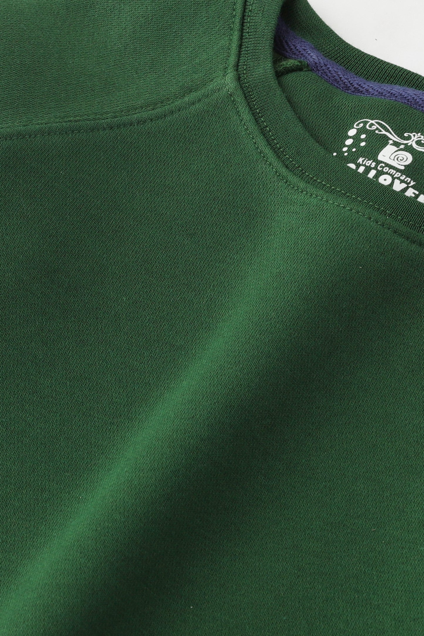 Boys' Sloid Green Fleece Sweatshirt