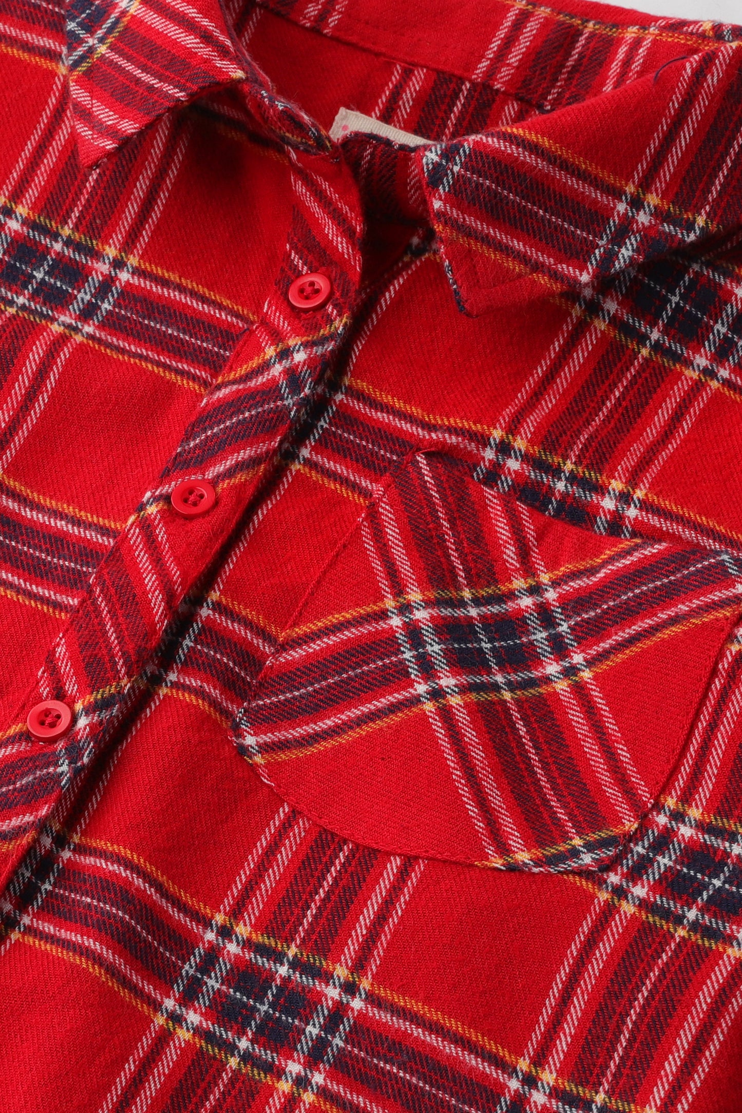 Red Checkered Flannel Top