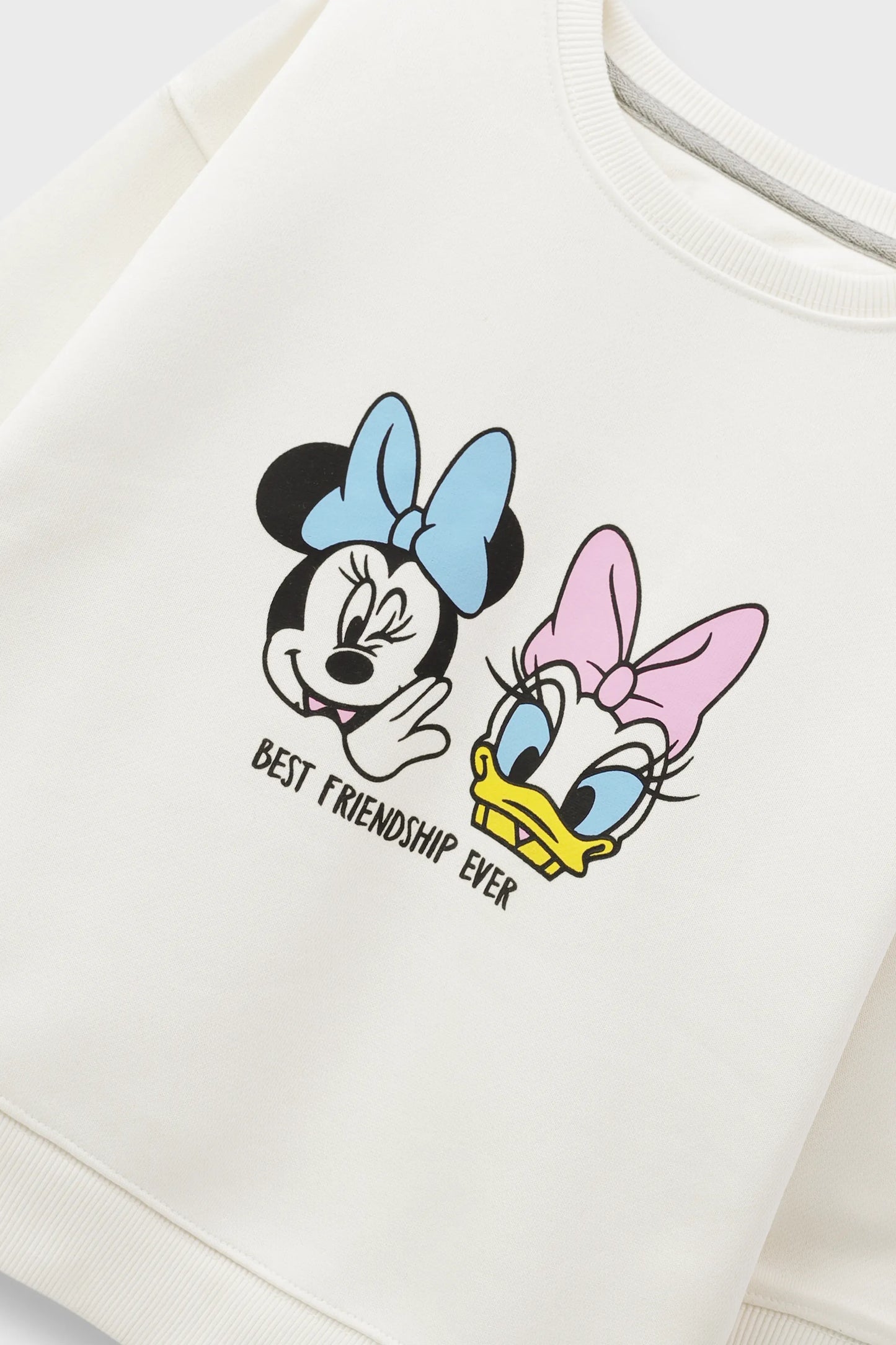 Girls Mickey-Minnie Fleece Boxy Sweatshirt