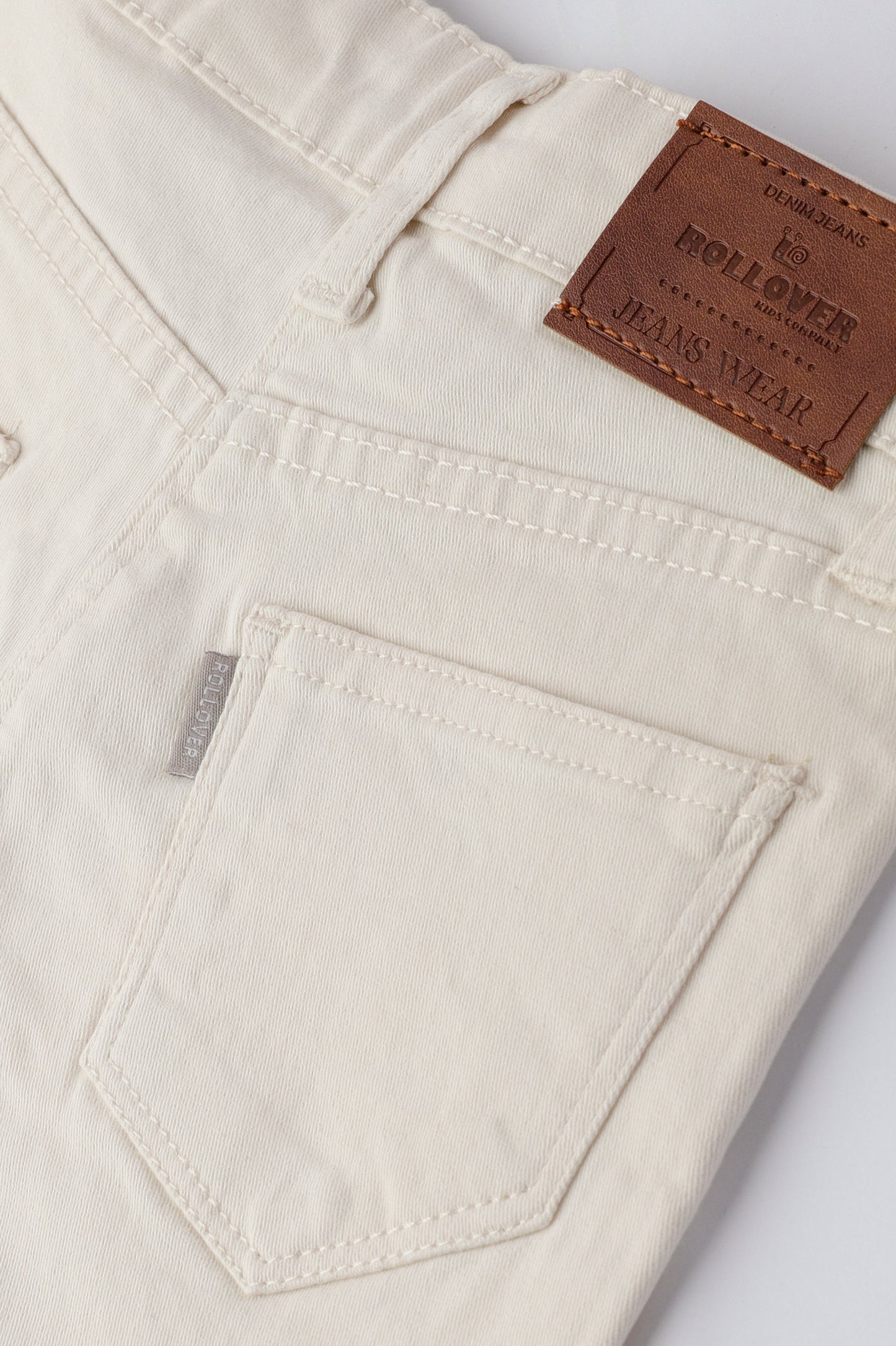 Girls Beige Wide-Leg Pants
