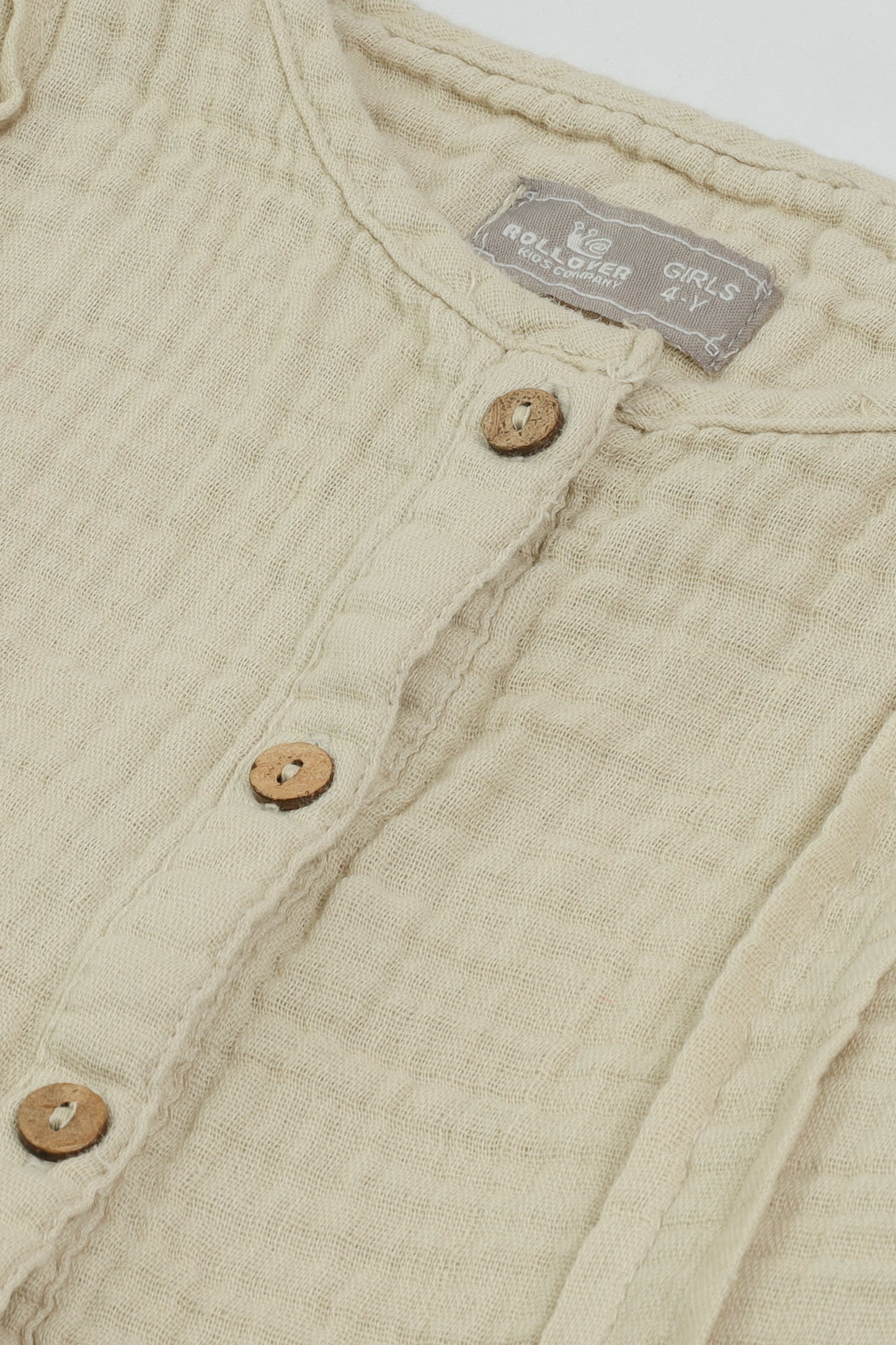 Beige Blossom Cotton Co-ord Set