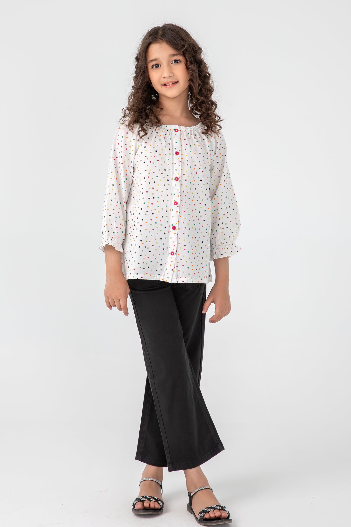 White Delight Smocked Top