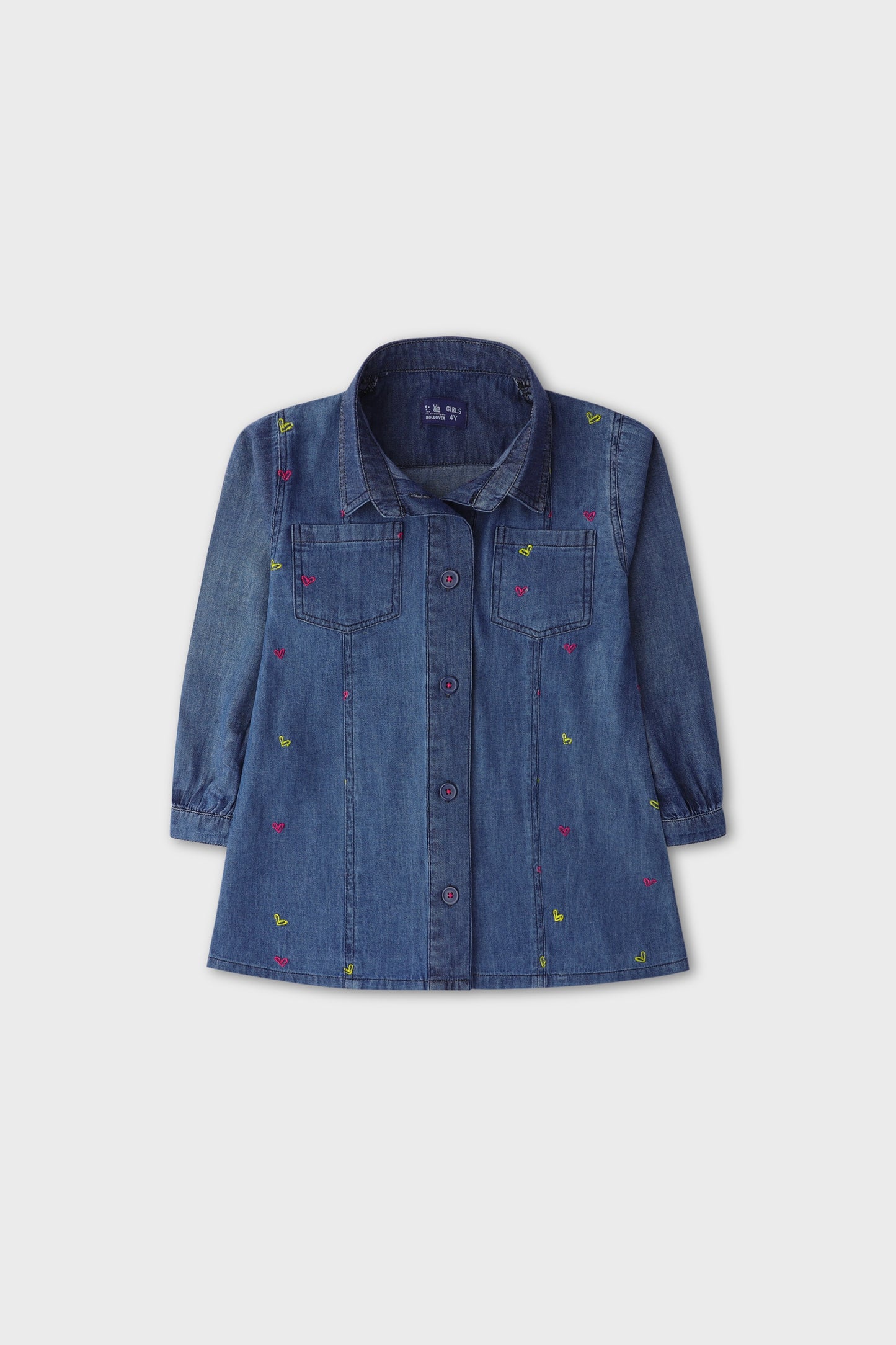 Blue Heart Denim Top