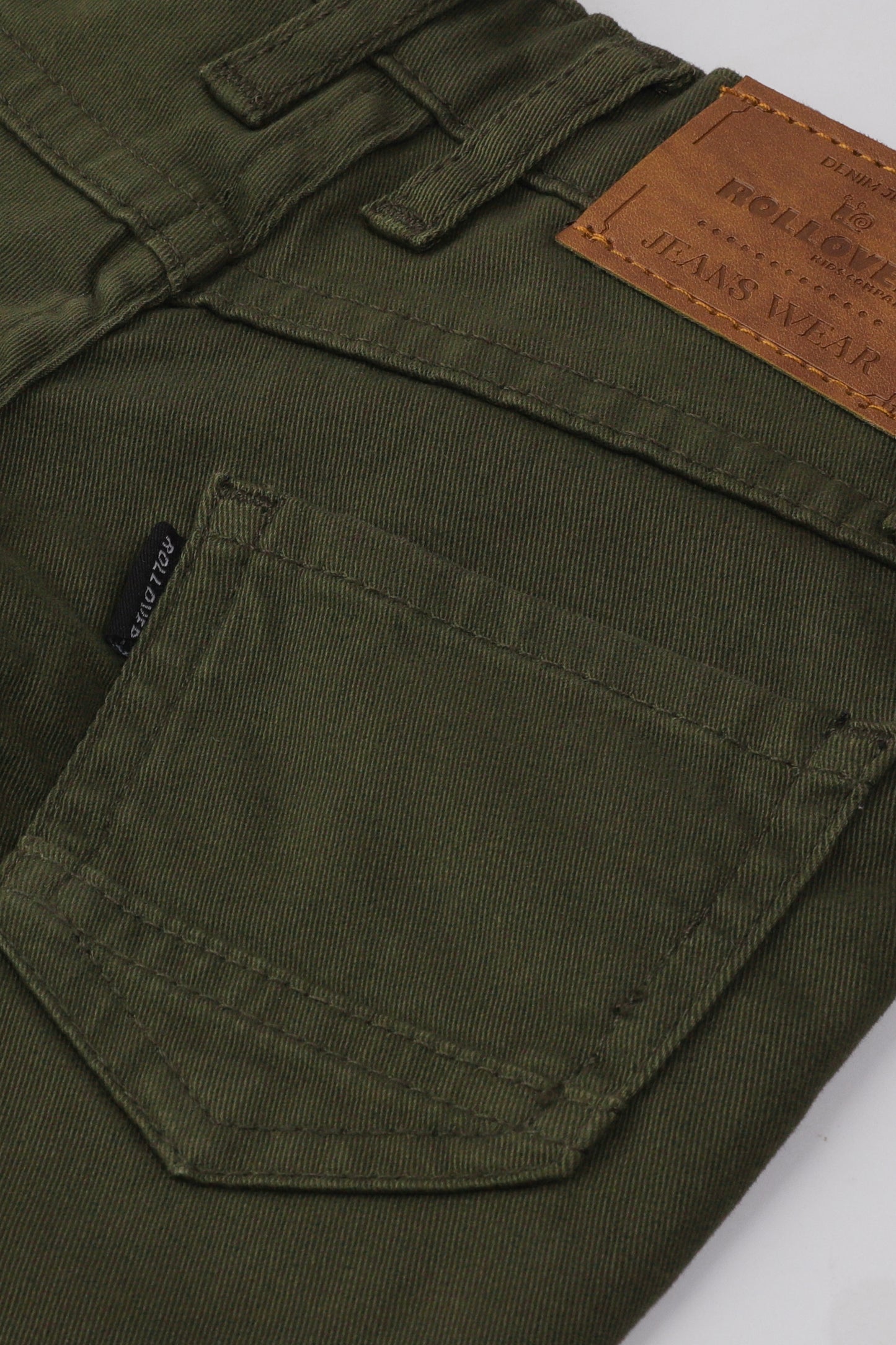 Boys Olive Twill Chino Pants