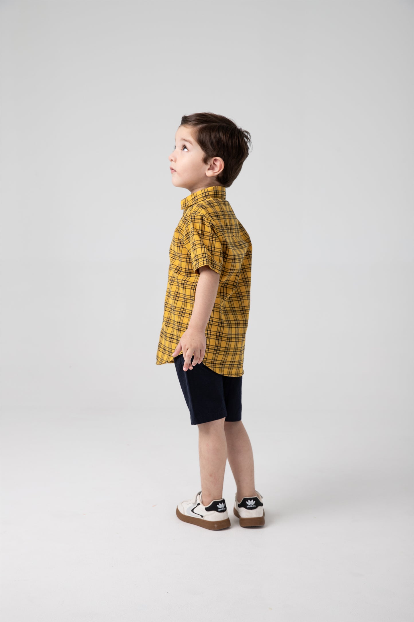 Boys Classic Mustard Check Shirt