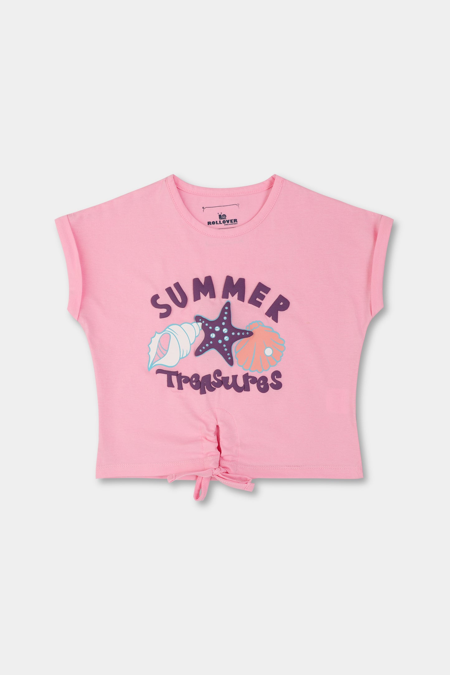 Girls Summer Pink Boxy Tee