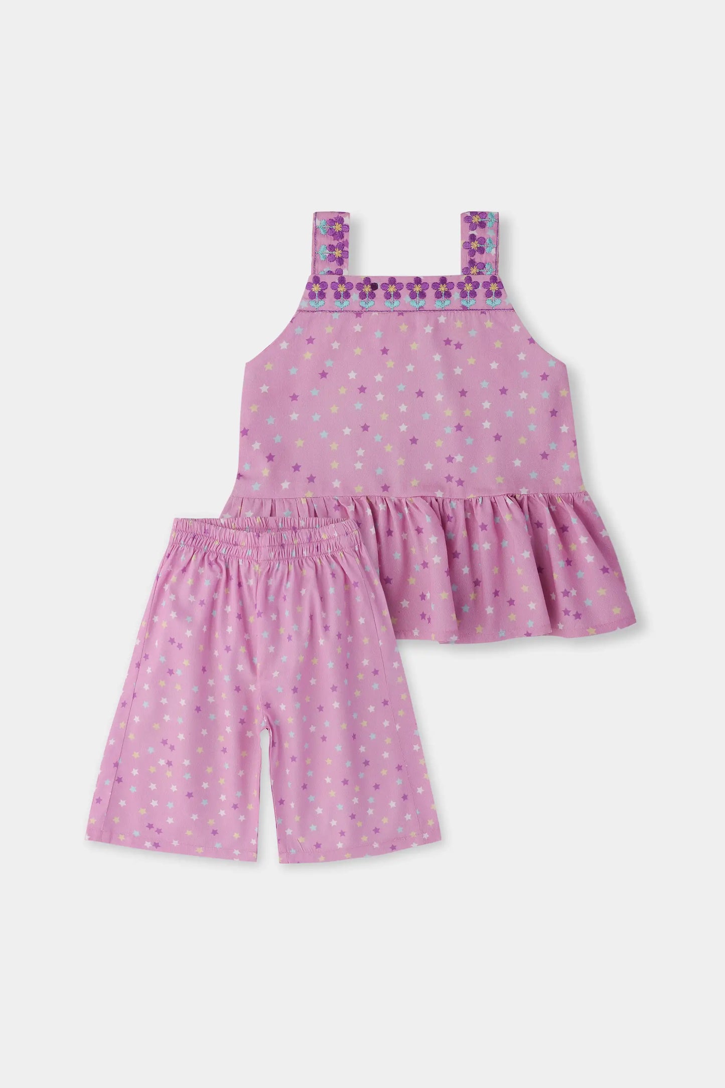 Starry Purple Cotton Co-ord Set