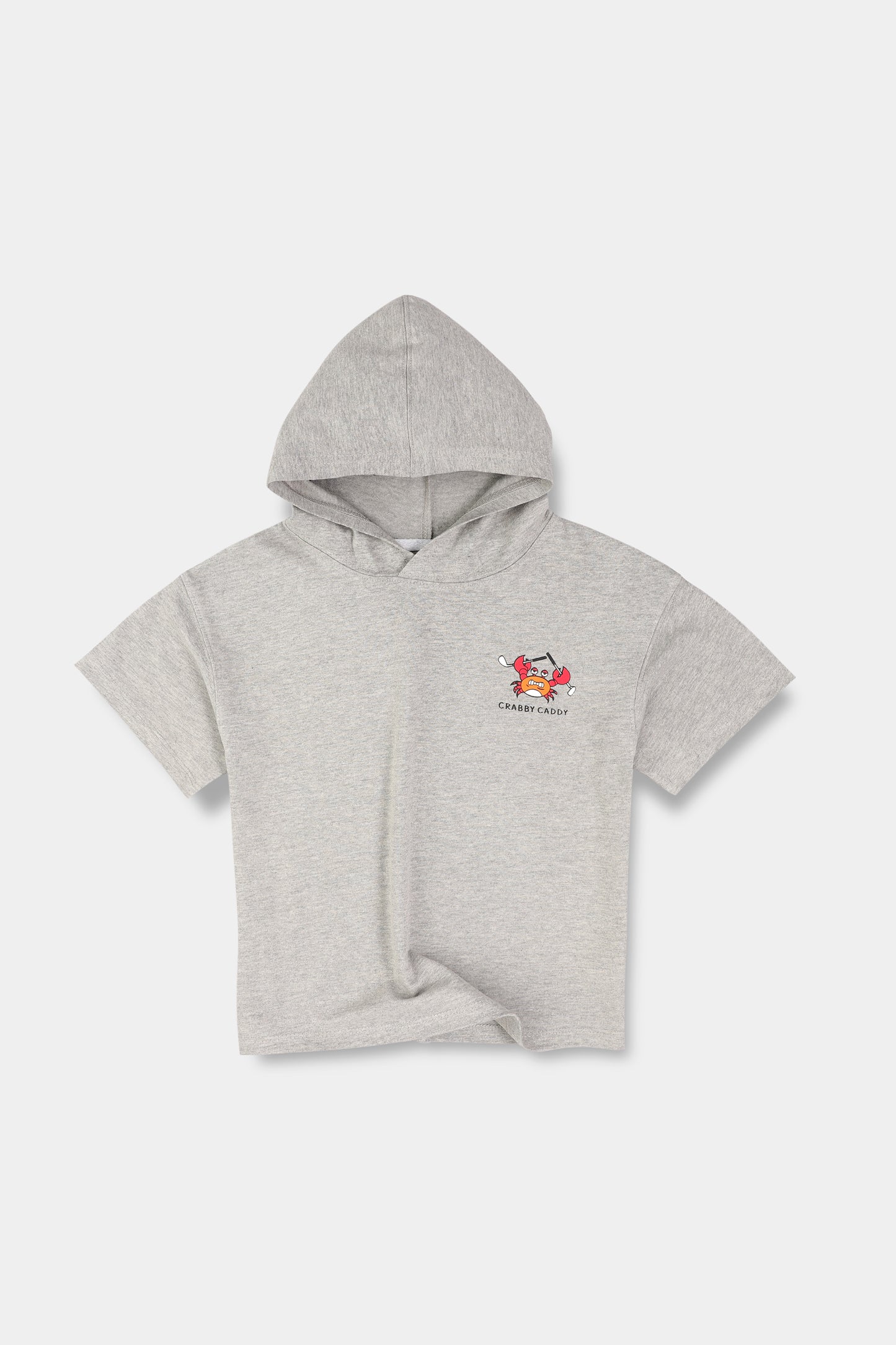 Boys Grey Relaxed Hooded T-shirt