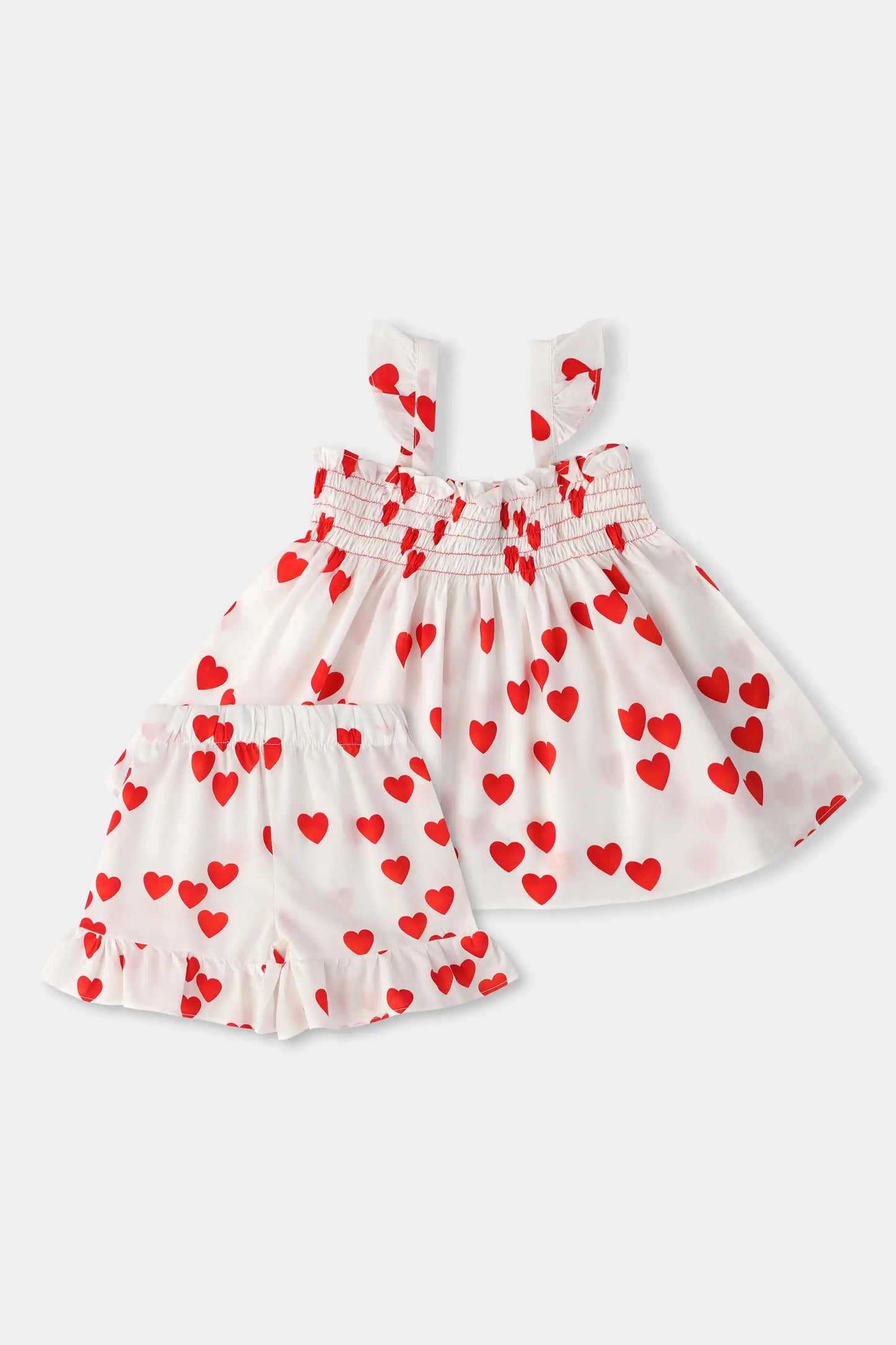Heart Flutter Cotton Dress Set