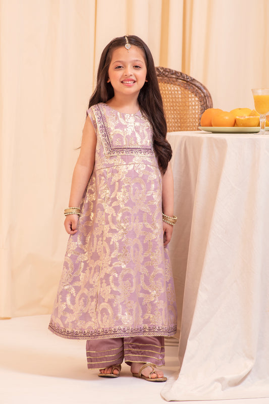 Lilac Royalty Festive Suit - 3pc