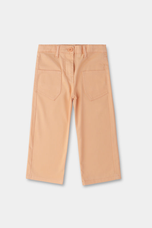 Girls Peach Perfect Twill Pants
