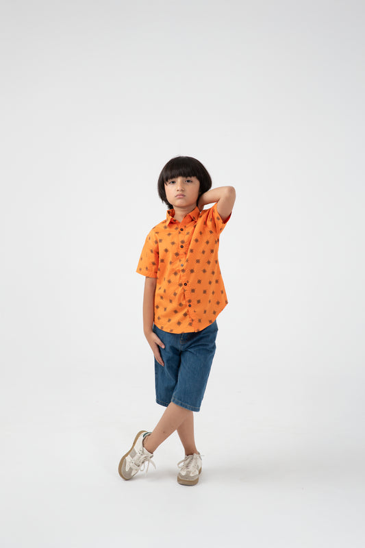 Orange Compass Shirt