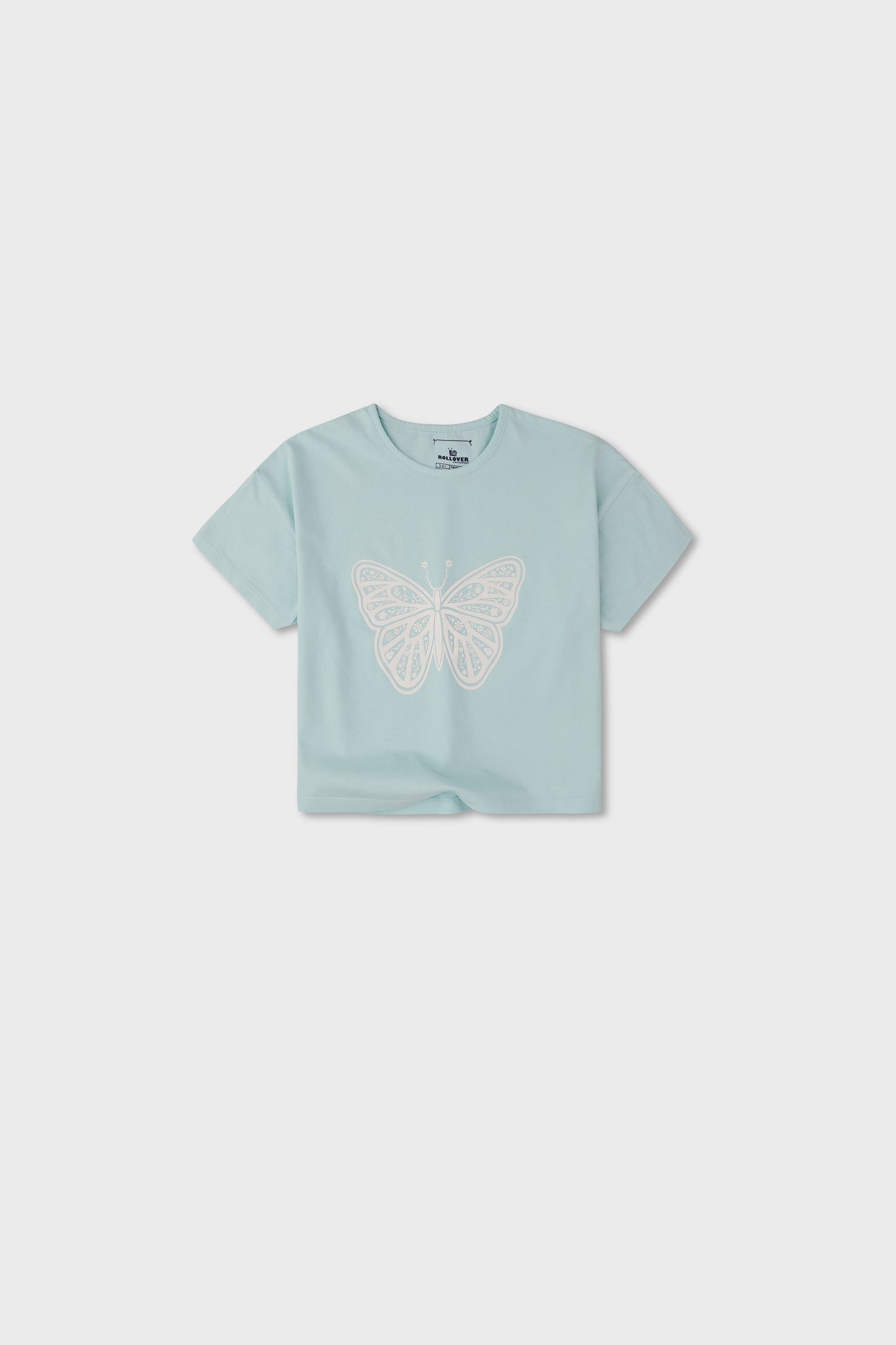 Mint Butterfly Boxy Tee