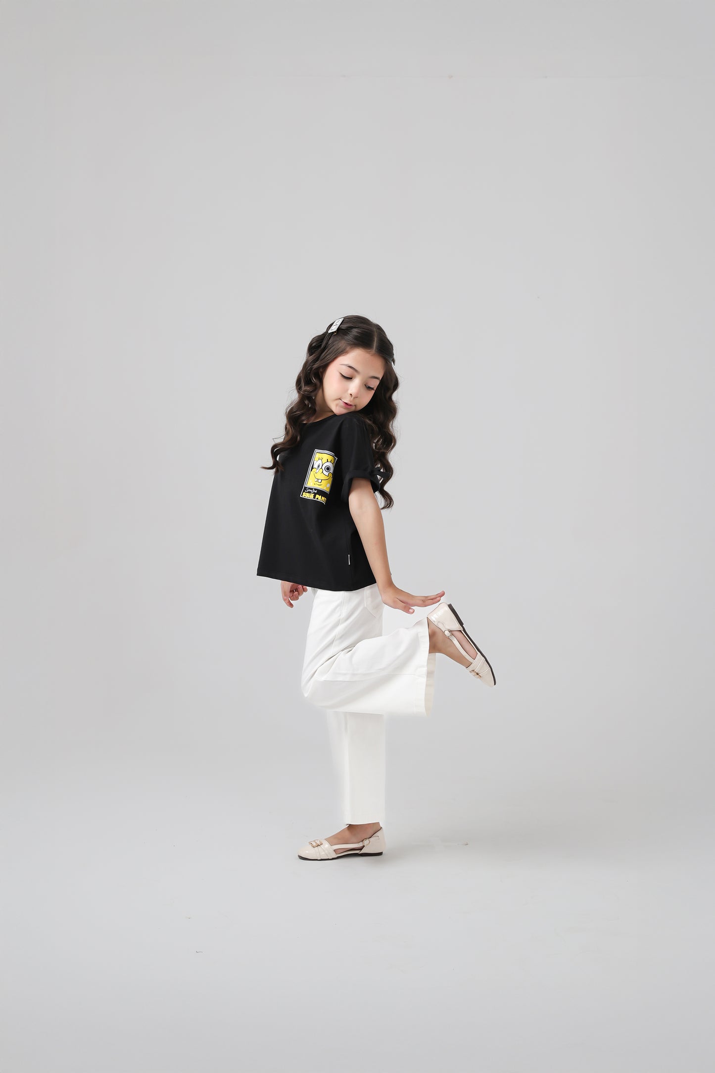 Girls Sponge-Bob Boxy Tee