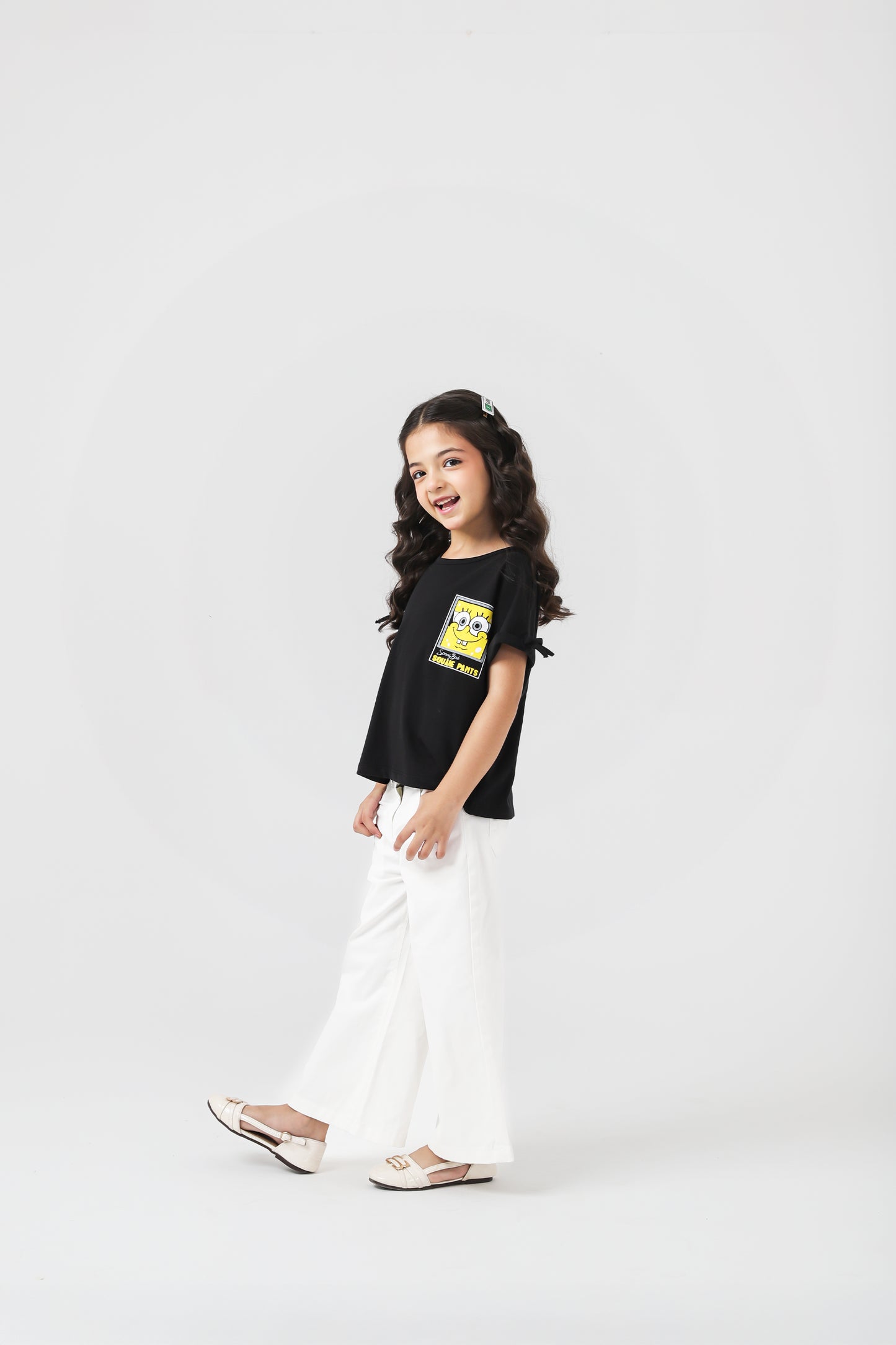 Girls Sponge-Bob Boxy Tee