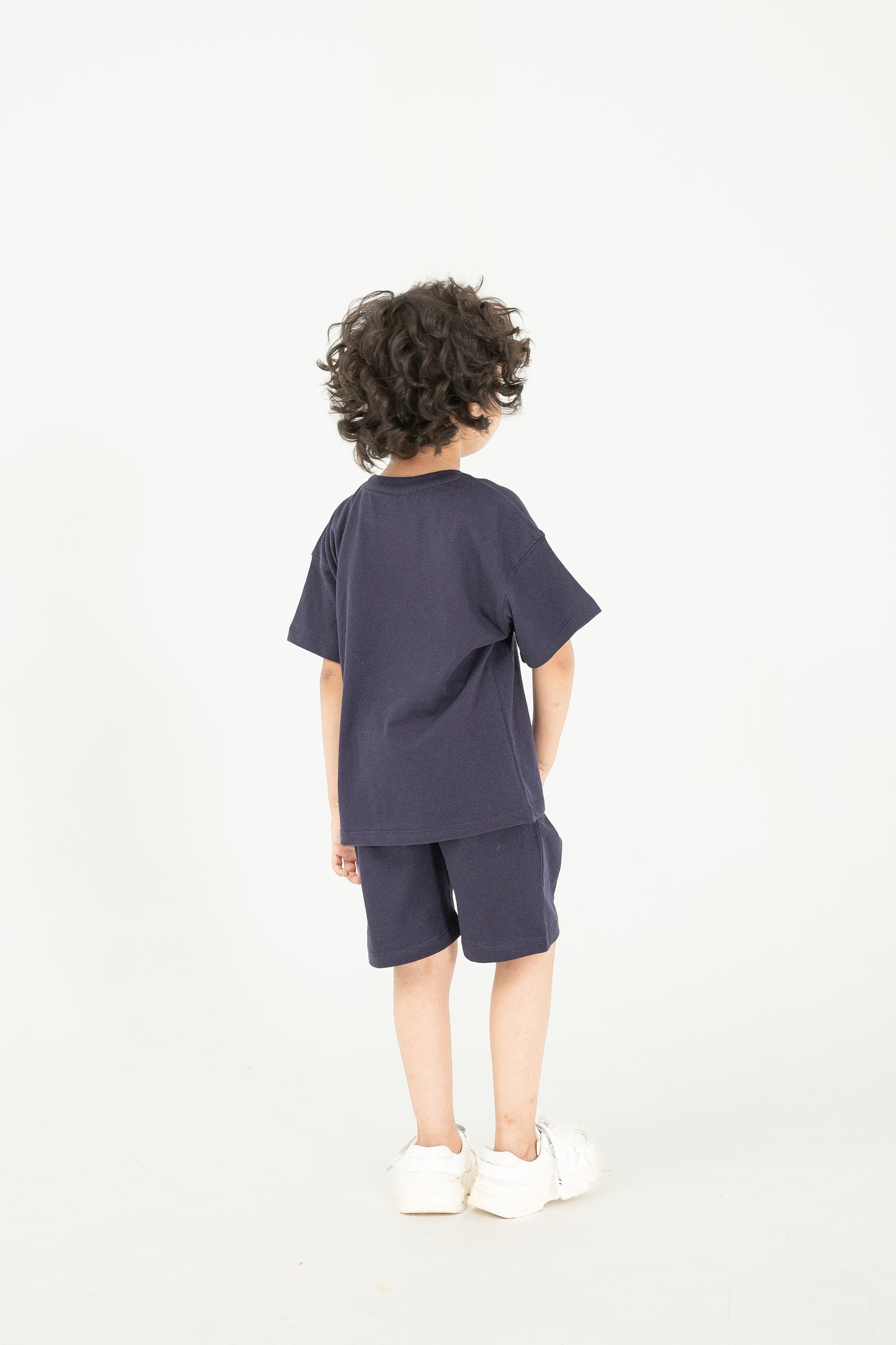 Navy Blue Solid Co-ord Set