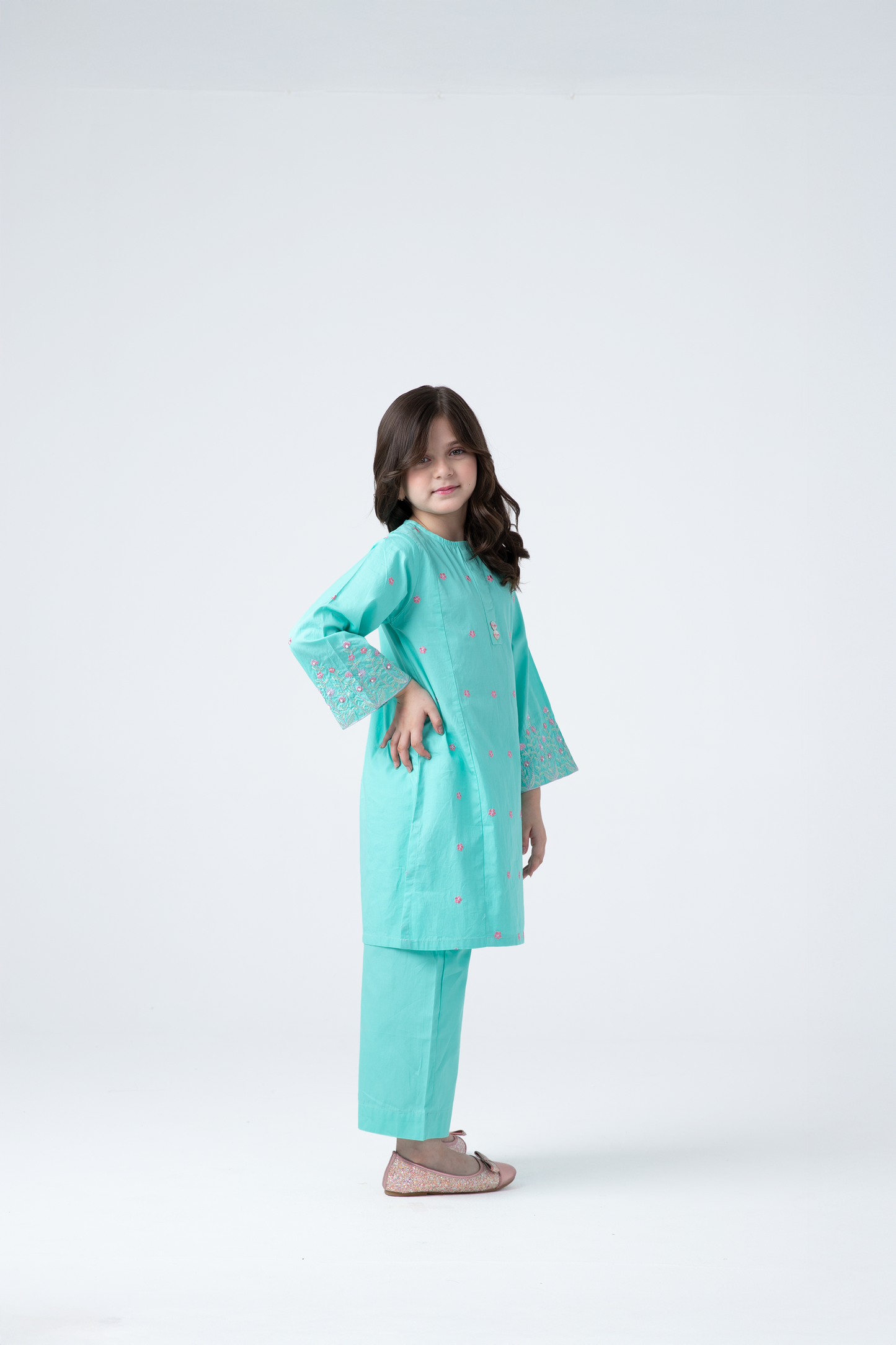 Mint Kurta Set - 2pc
