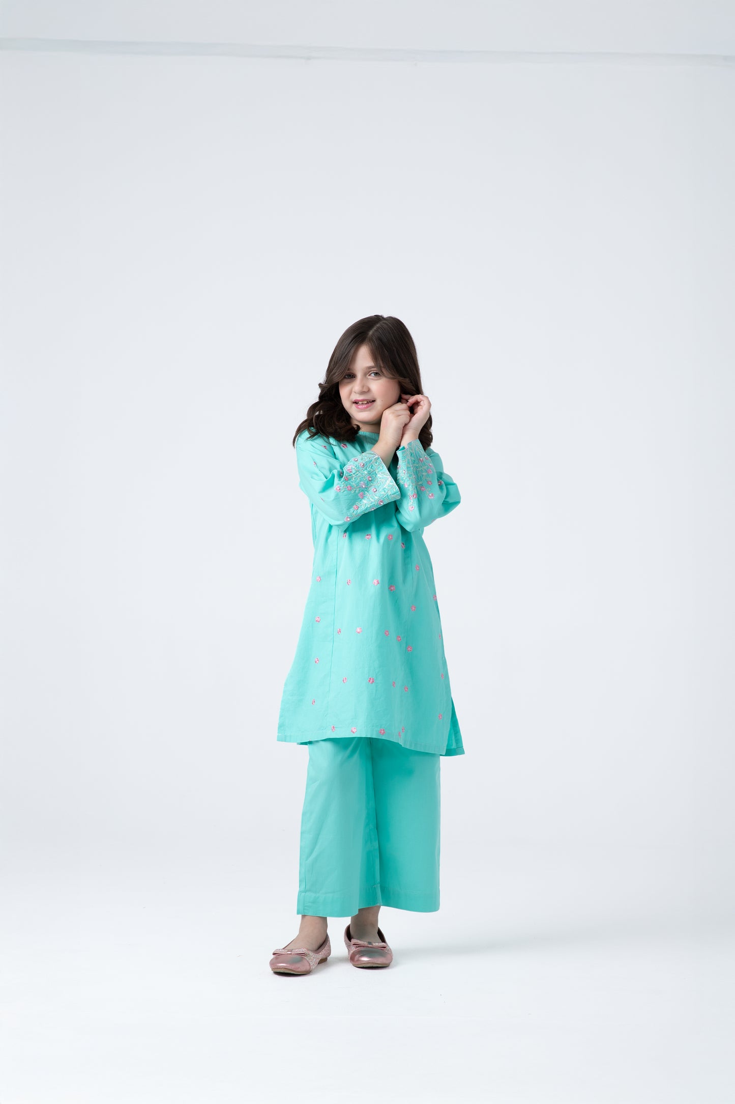 Mint Kurta Set - 2pc