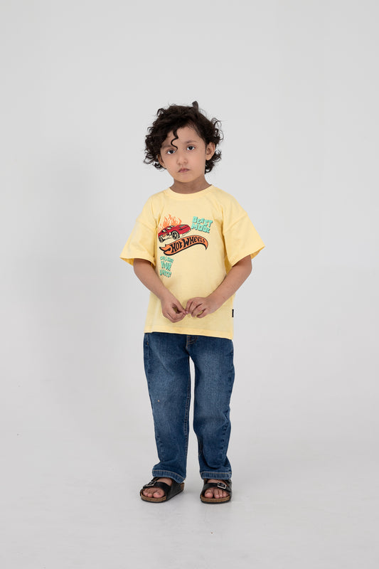Boys Turbo Track Drop Shoulder Tee