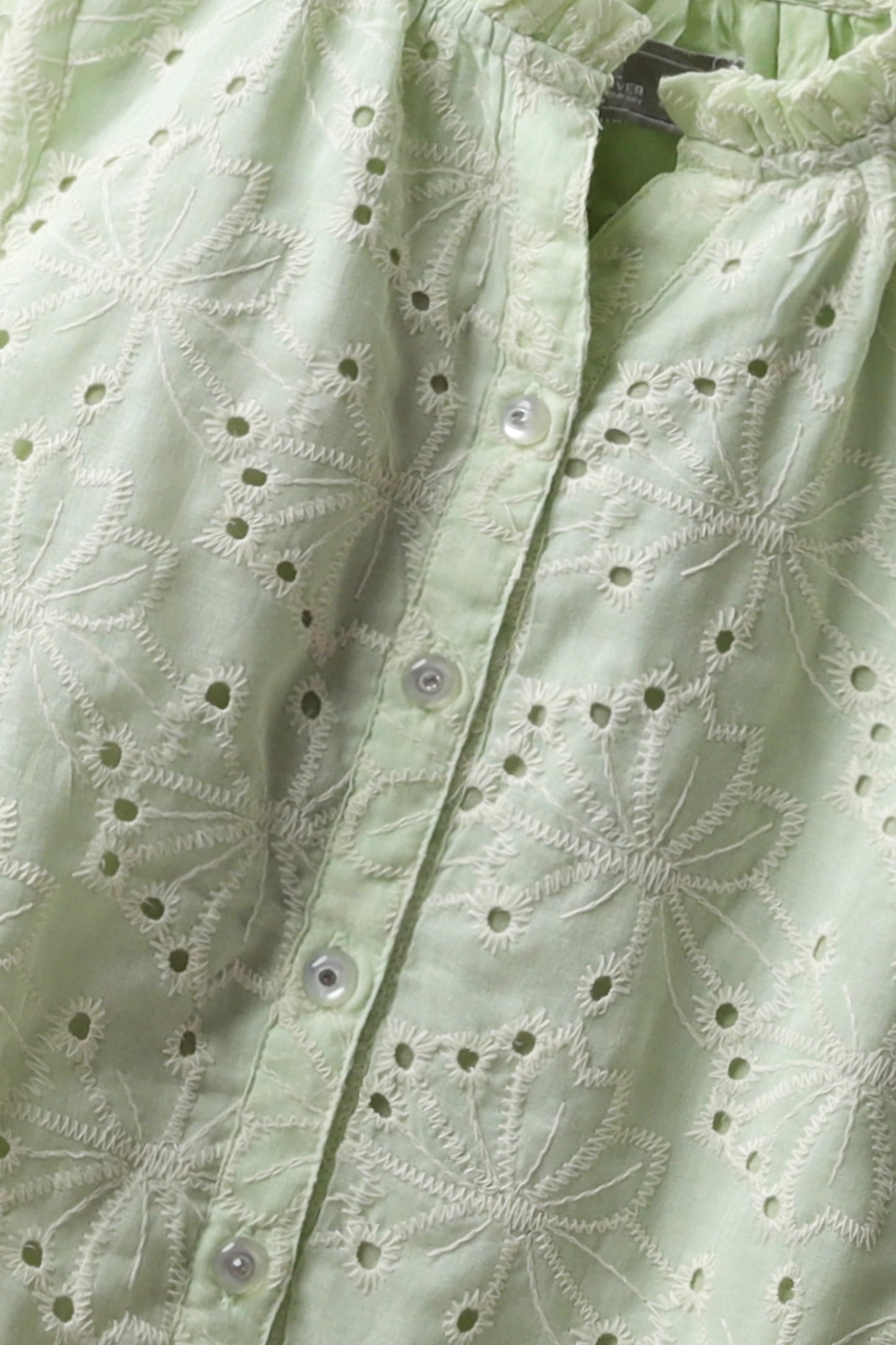 Mint Button Down Top