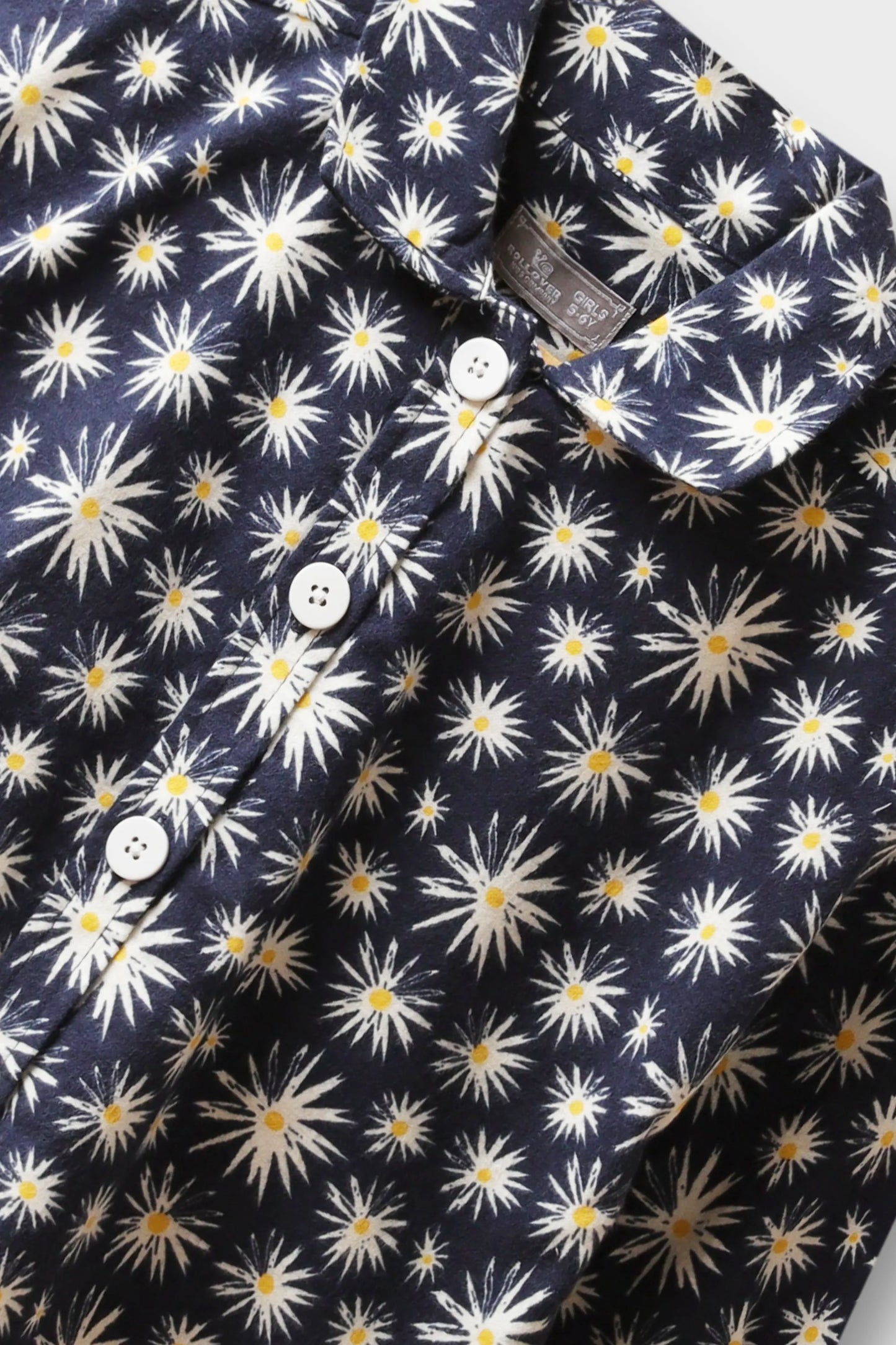 Navy Spark Flannel Top