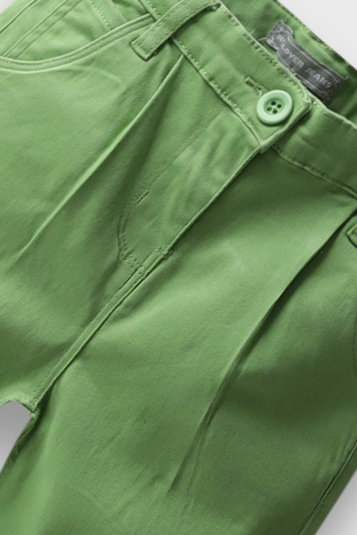 Girls Green Twill Pants