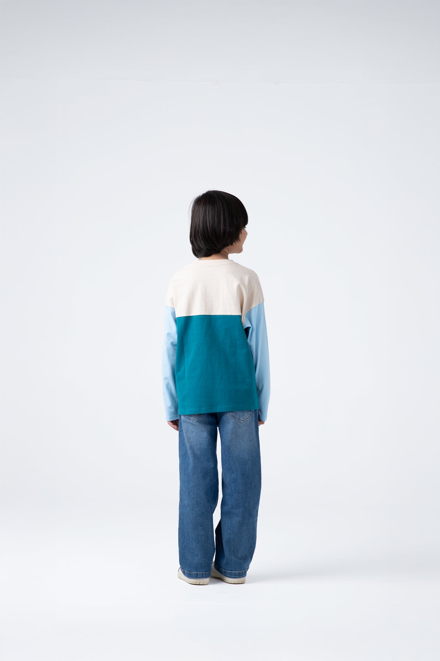 Tri-tone Boxy Tee